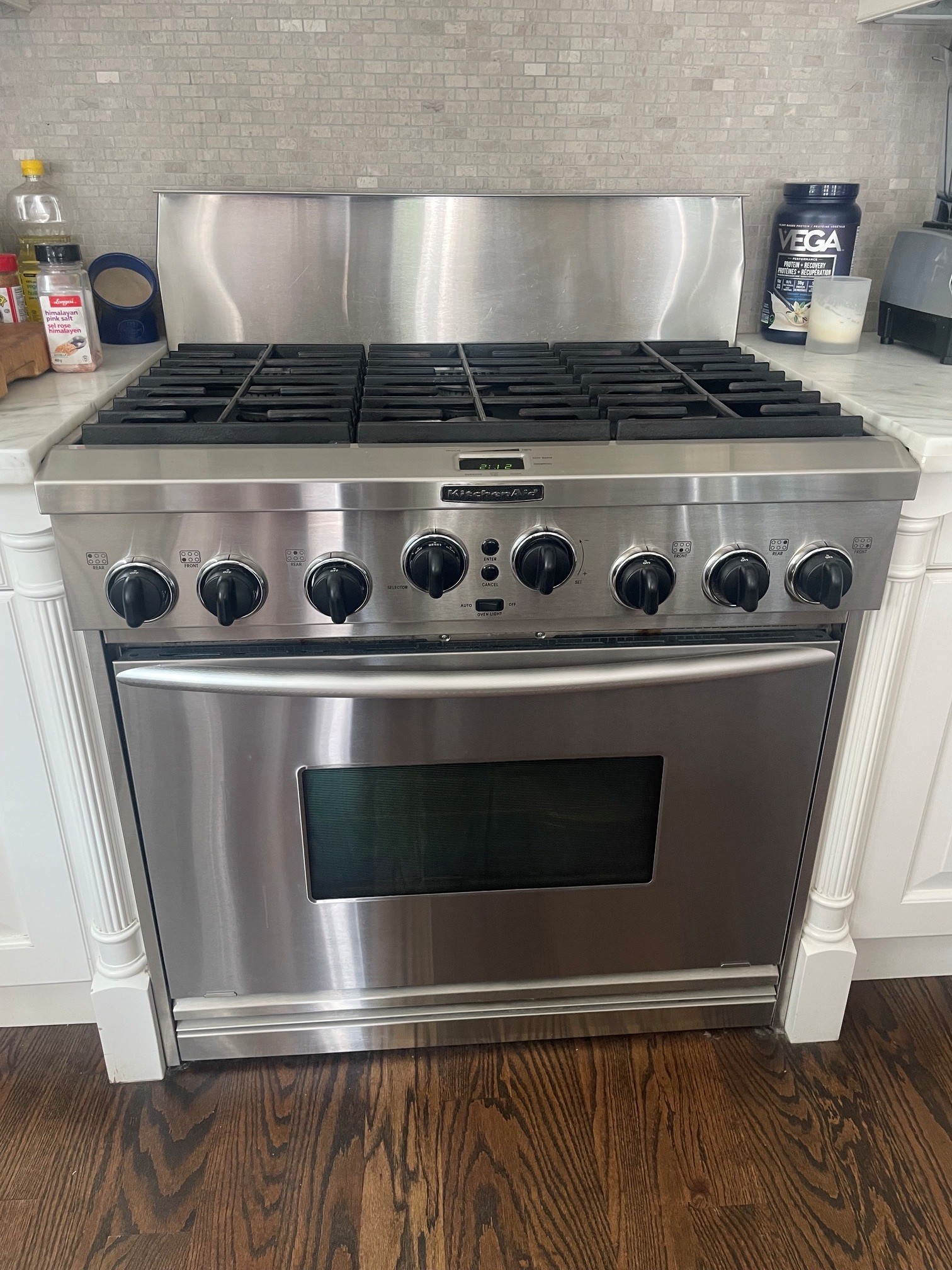Stove - KitchenAid 36" Professional Dual-Fuel Range