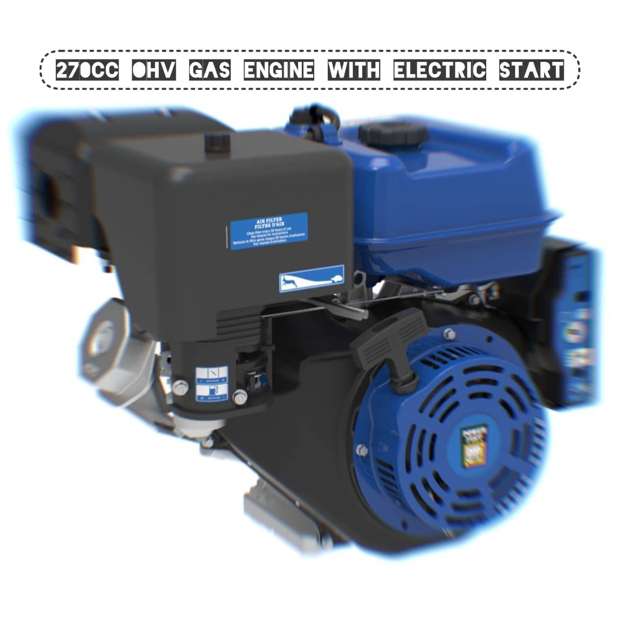 270cc OHV Gas Engine Electric Start - photo 4