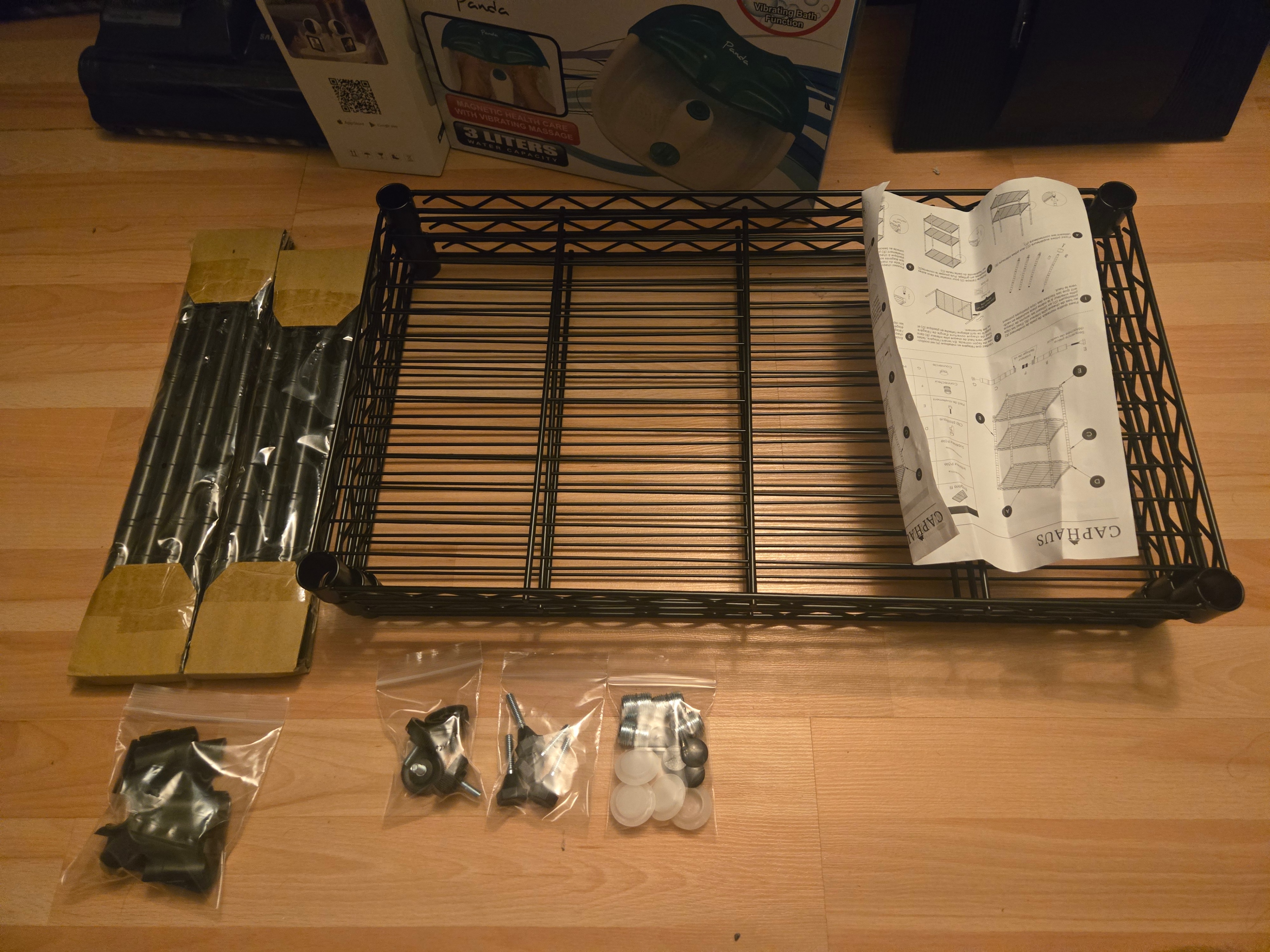 Heavy-Duty Adjustable Height Wire Shelving Unit - photo 3