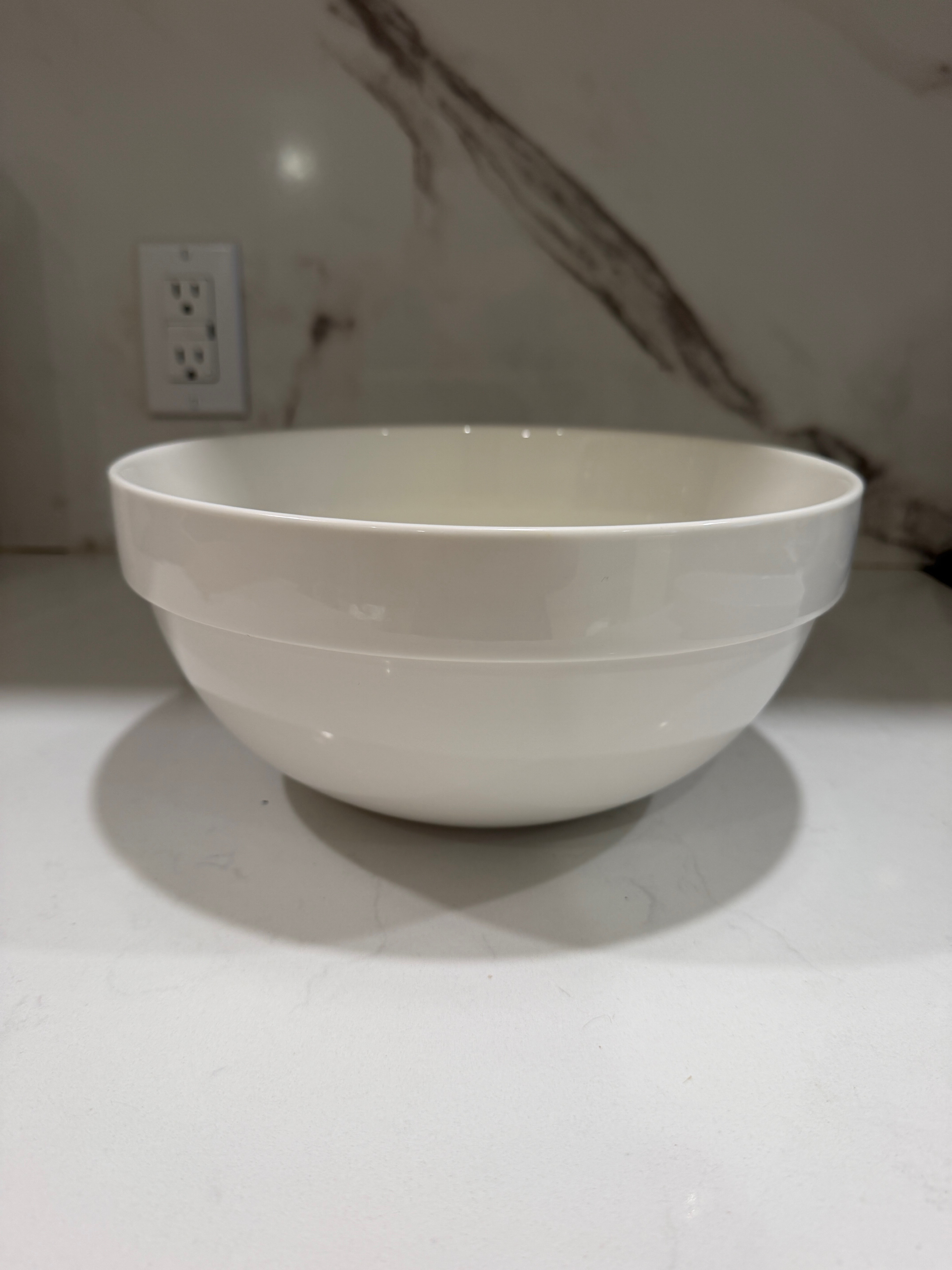 White Serving Bowl