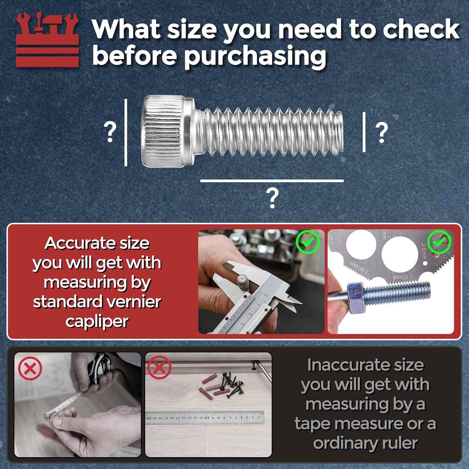 M3-0.5 x 14mm 304 Stainless Steel Socket Head Screws – 100PCS - photo 4