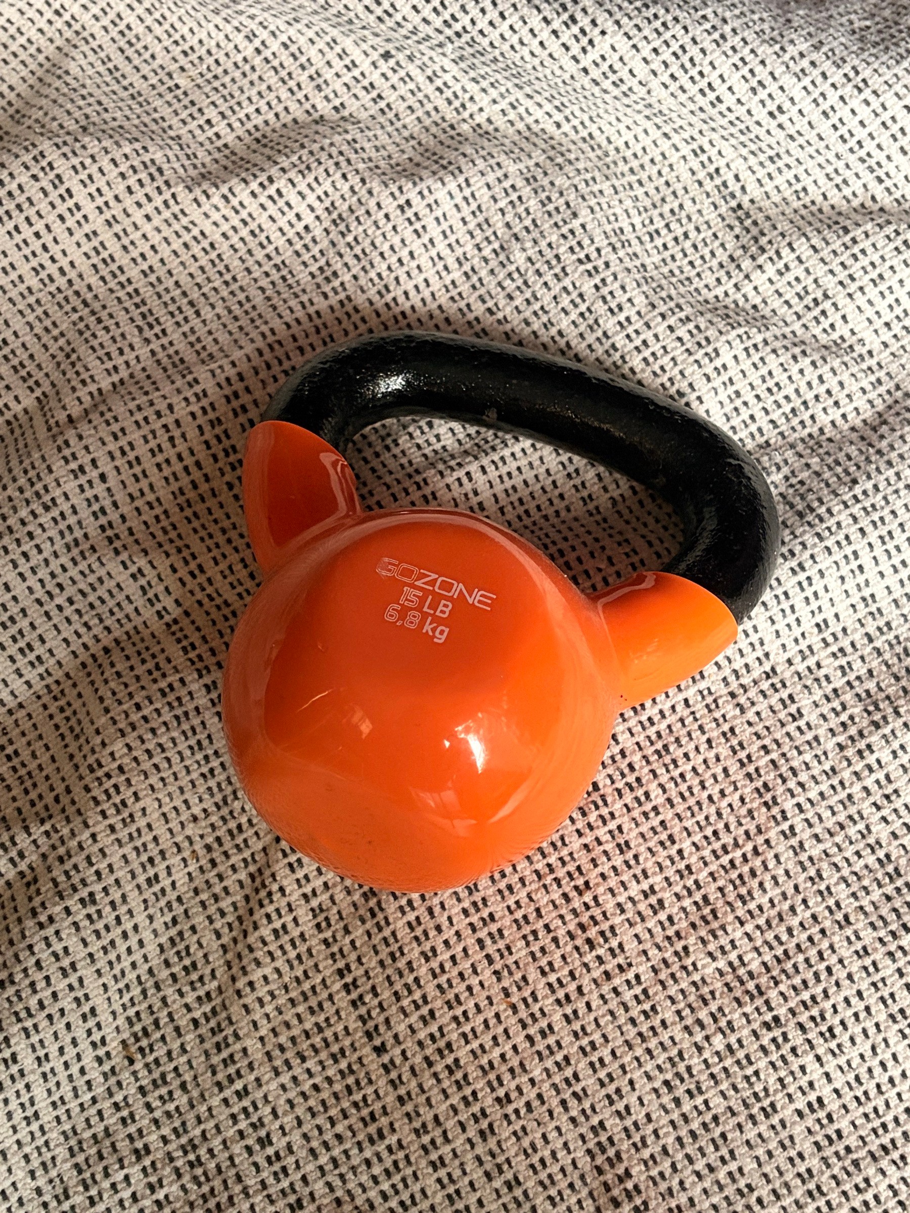 GoZone 15 lb vinyl-coated kettlebell - photo 2