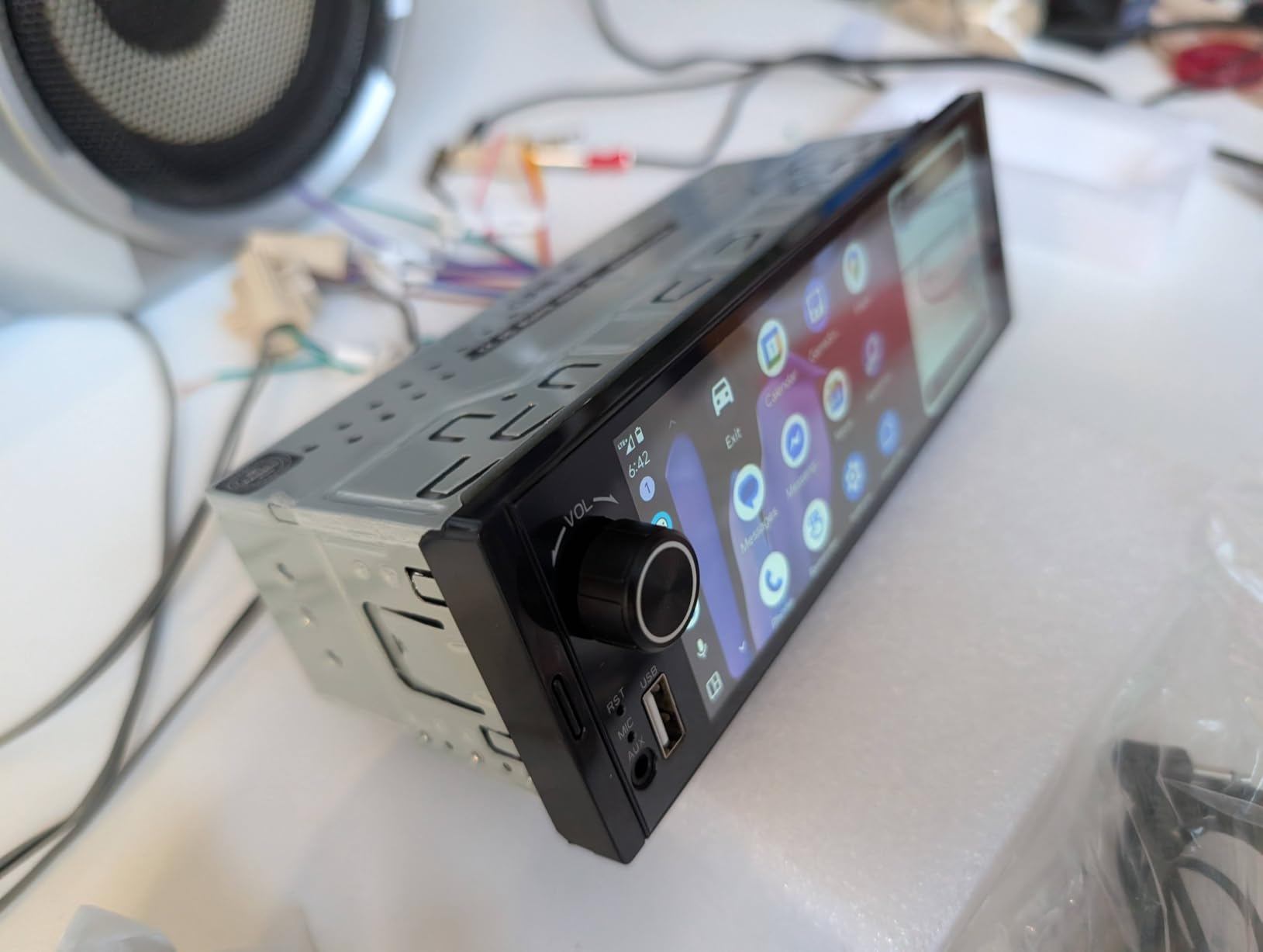 6.36 Single DIN Car Stereo Touchscreen, CarPlay Android Auto - photo 3