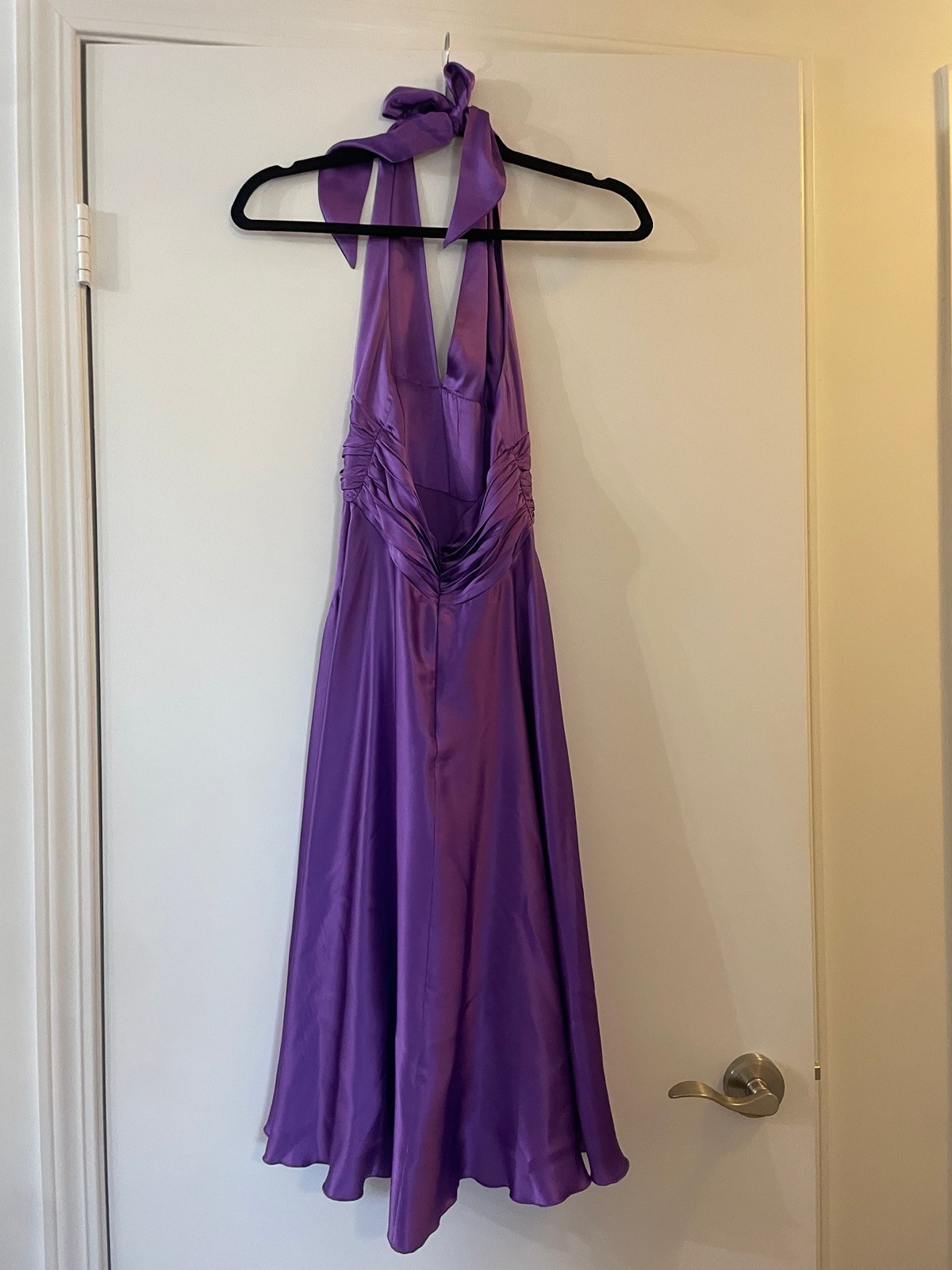 Purple Halter Dress, Size 0-2 - photo 2