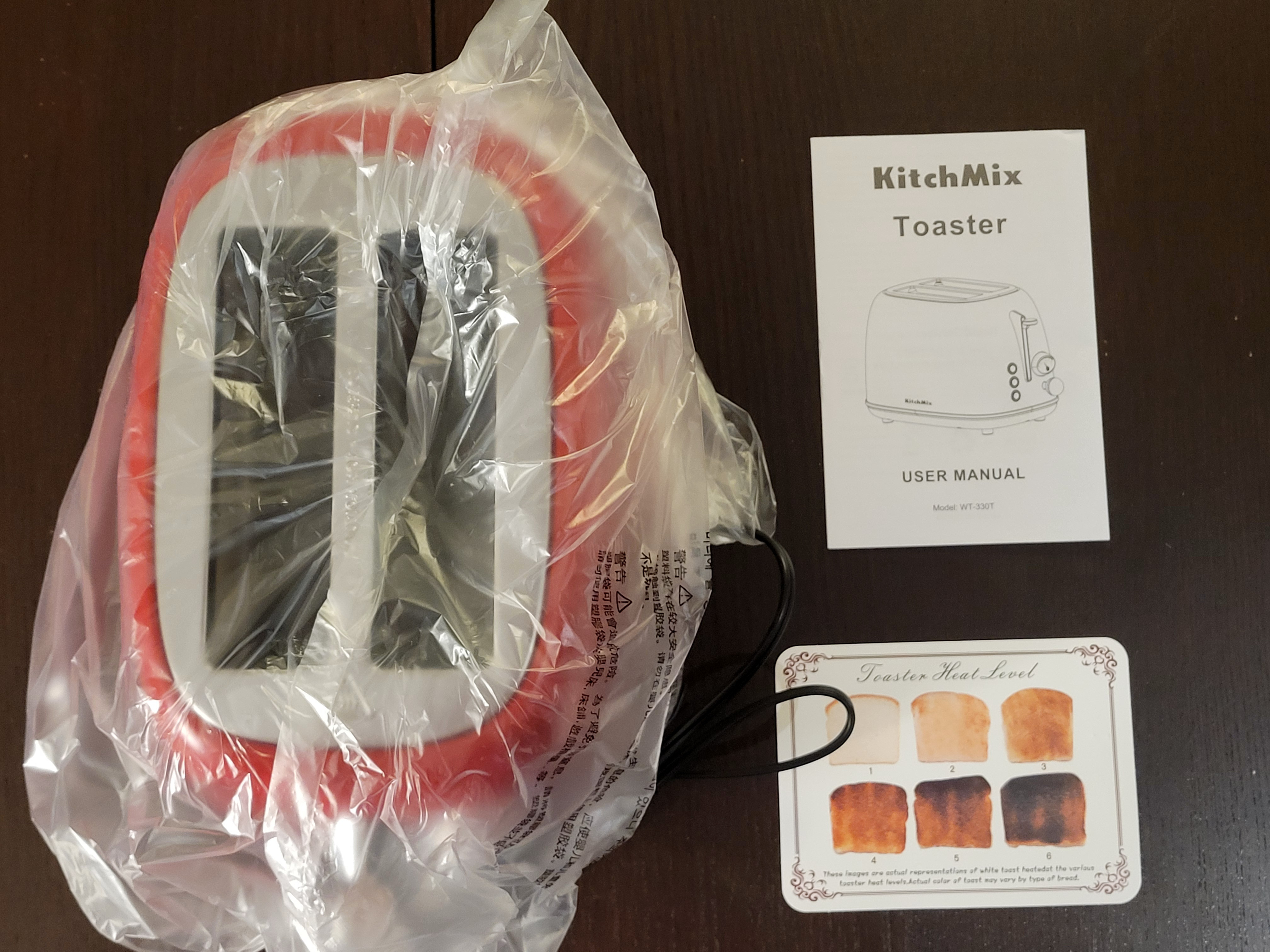 KitchMix Retro 2-Slice Toaster (WT-330T) (NEW IN ITS BOX) - photo 3