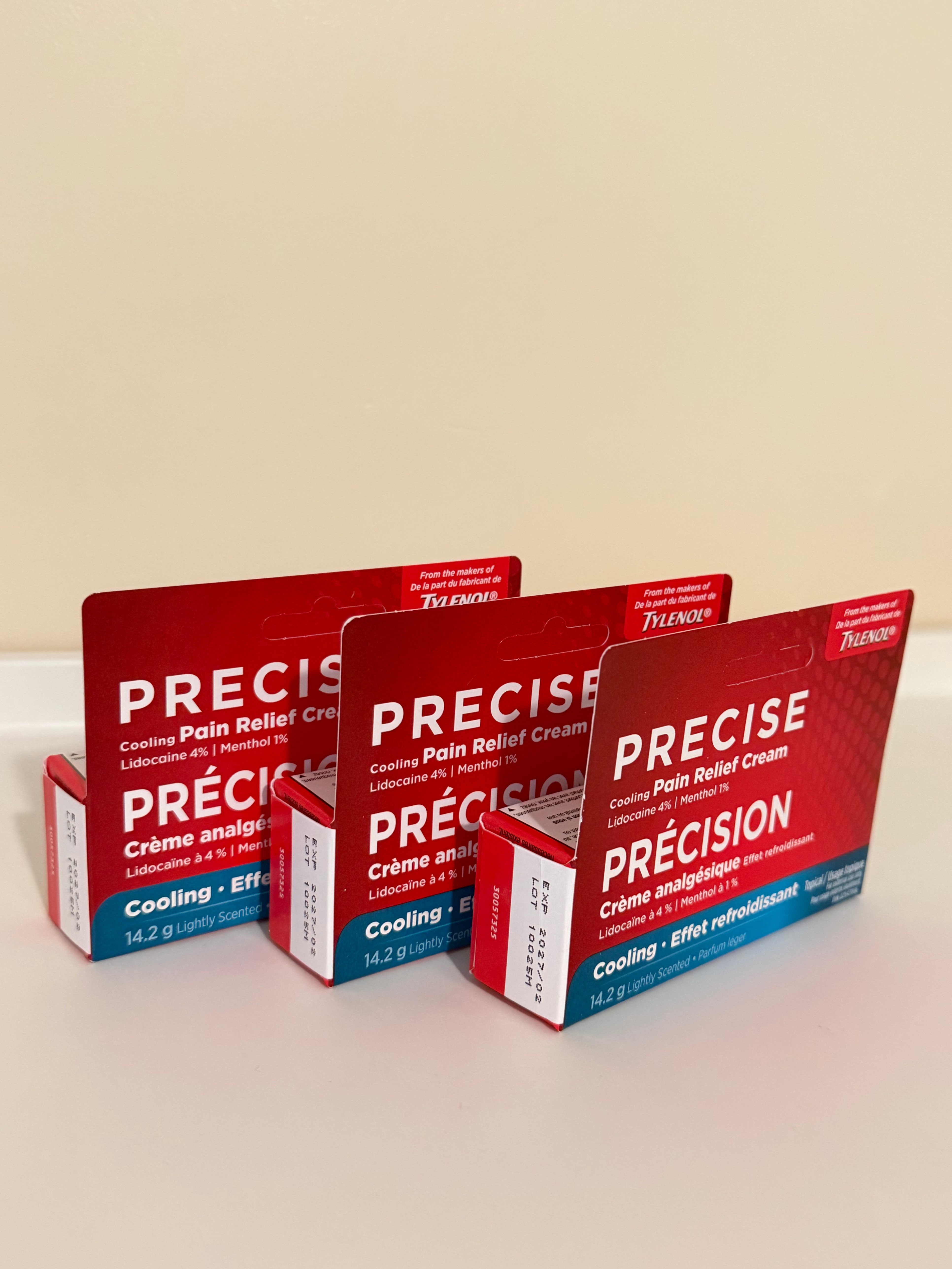 Precise Cooling Pain Relief Cream, from the makers of Tylenol