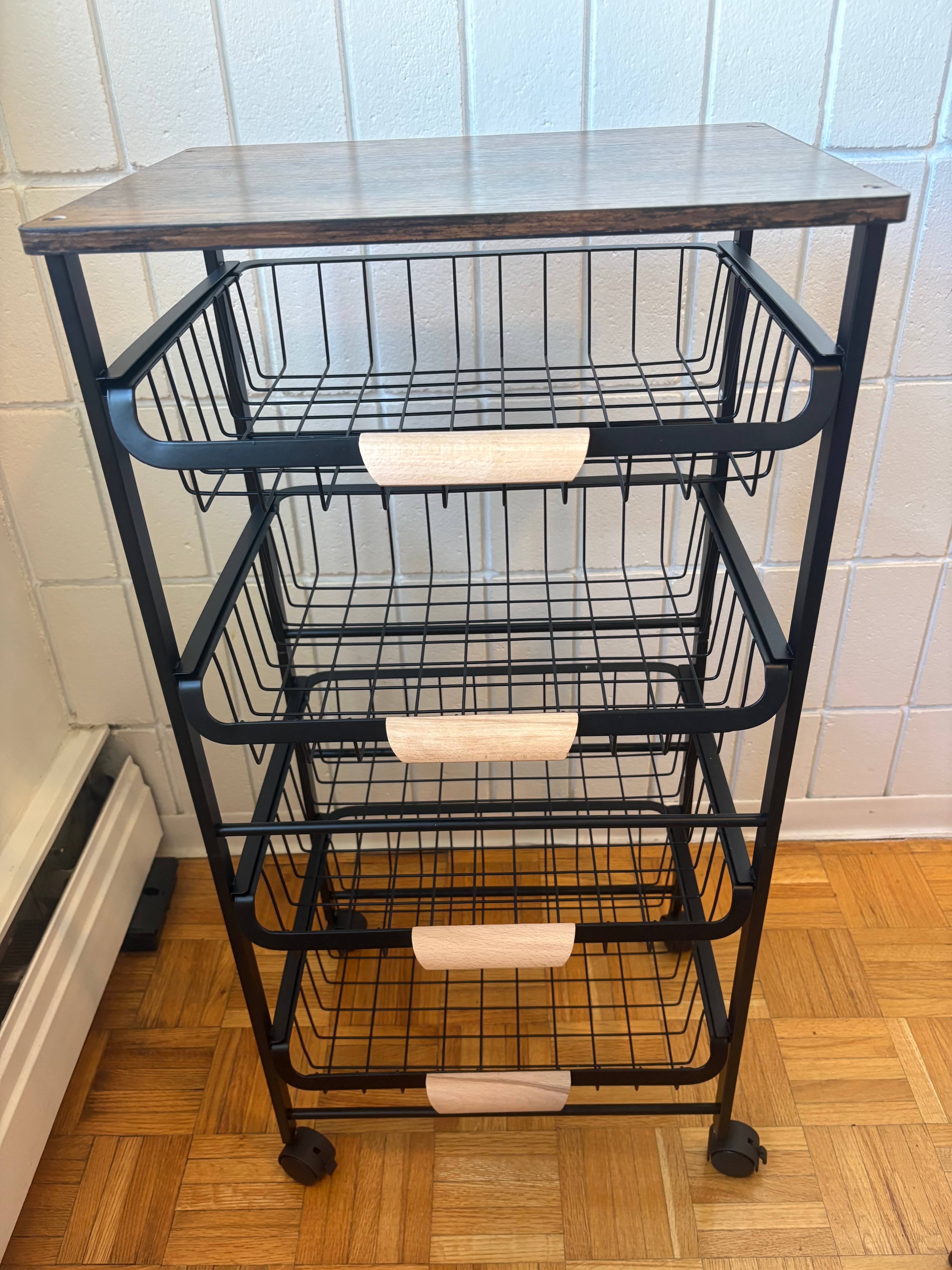 Kitchen Storage Rolling Cart - 5 Tier