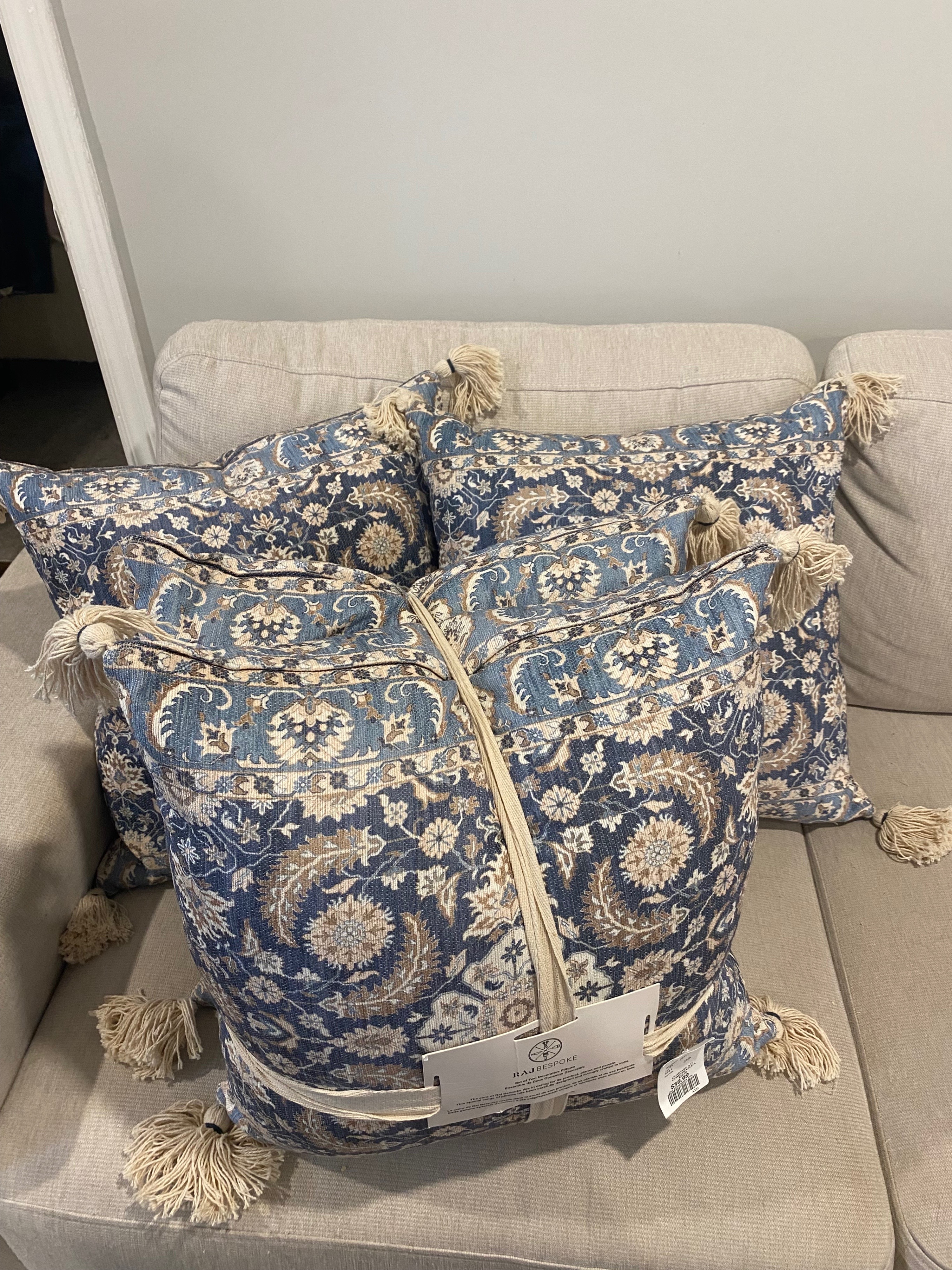 NEW Blue Throw Pillows (x4 available) - photo 3