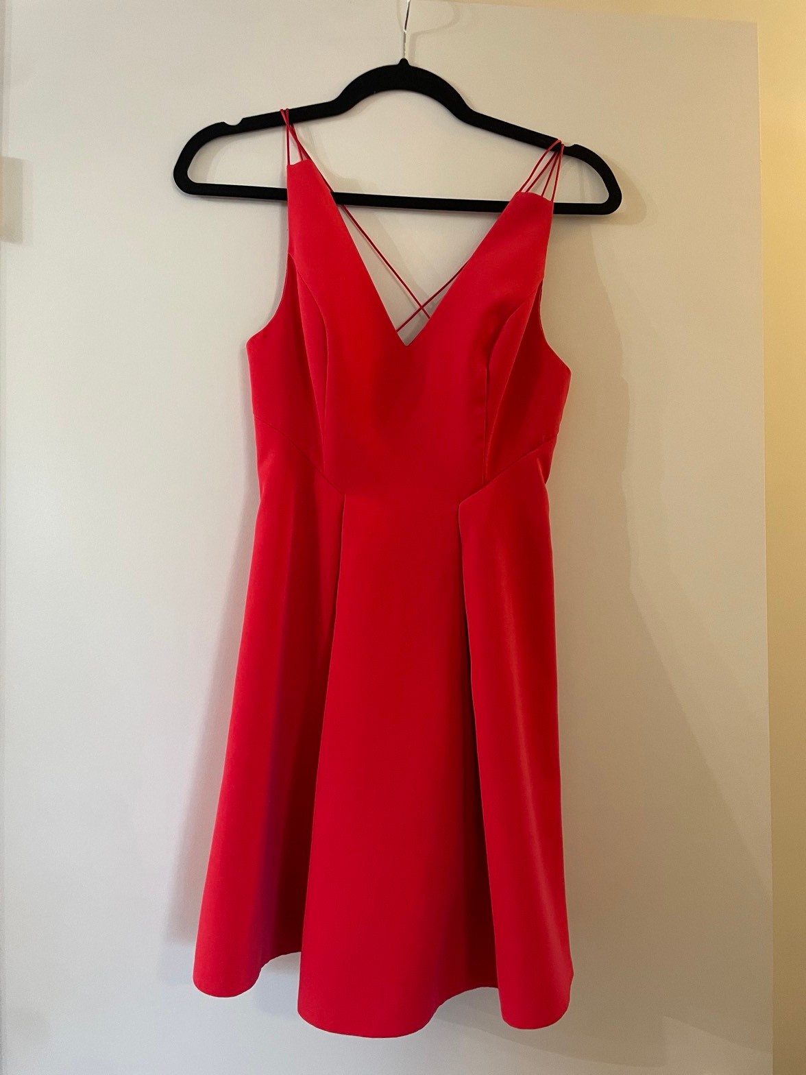 Red cocktail dress, size 2