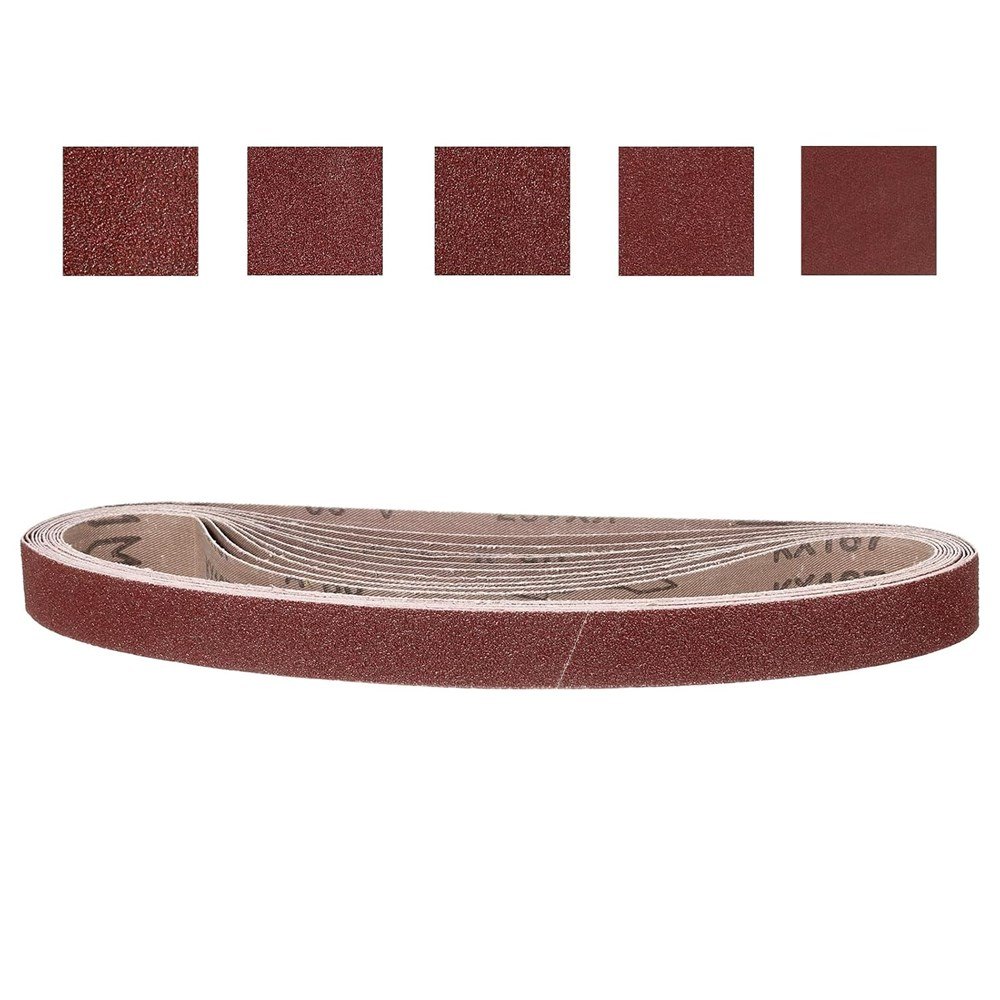 1" x 30" Sanding Belts – 15PCS Assorted 80-400 Grit - photo 2