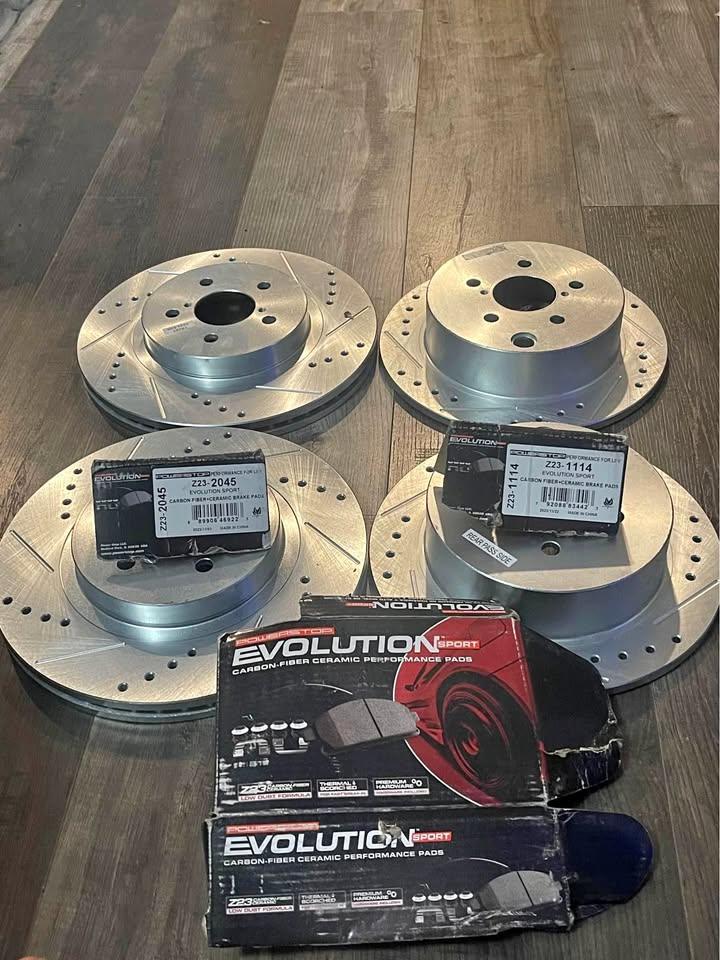 Evolution Sport Carbon-Fiber Ceramic Brake Pads and Rotors