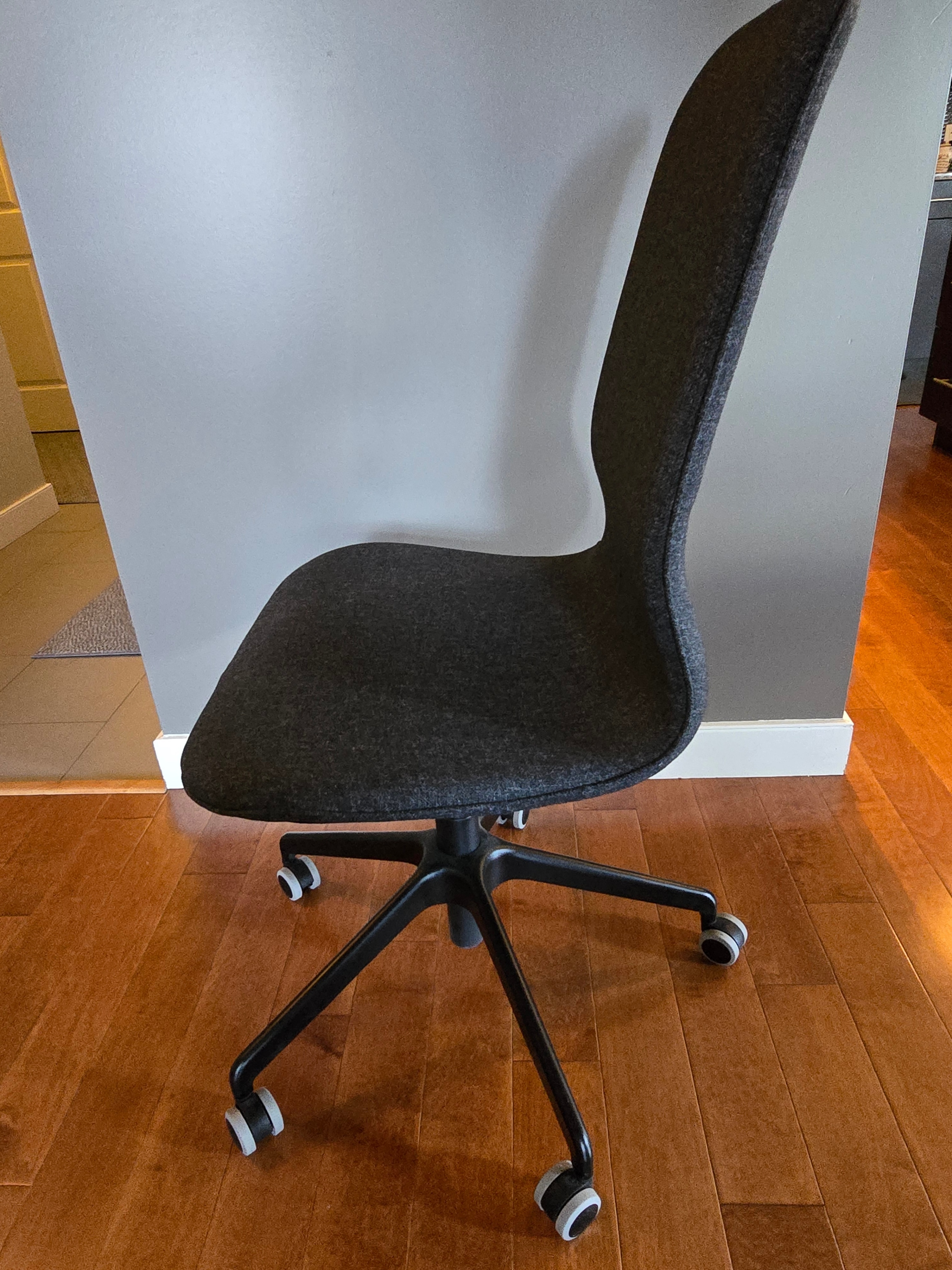 Grey Fabric Office Chair IKEA langfjall - photo 3