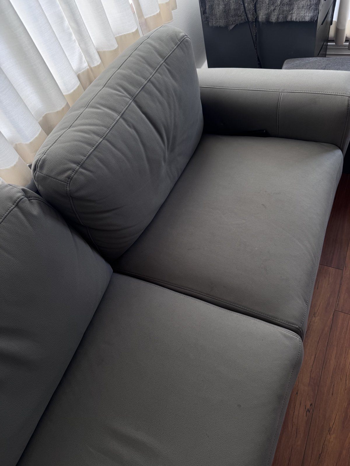 Structube SABRINA Left Facing Sectional Sofa with Chaise, Grey - photo 4