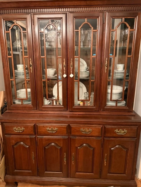Cherry Wood China Cabinet