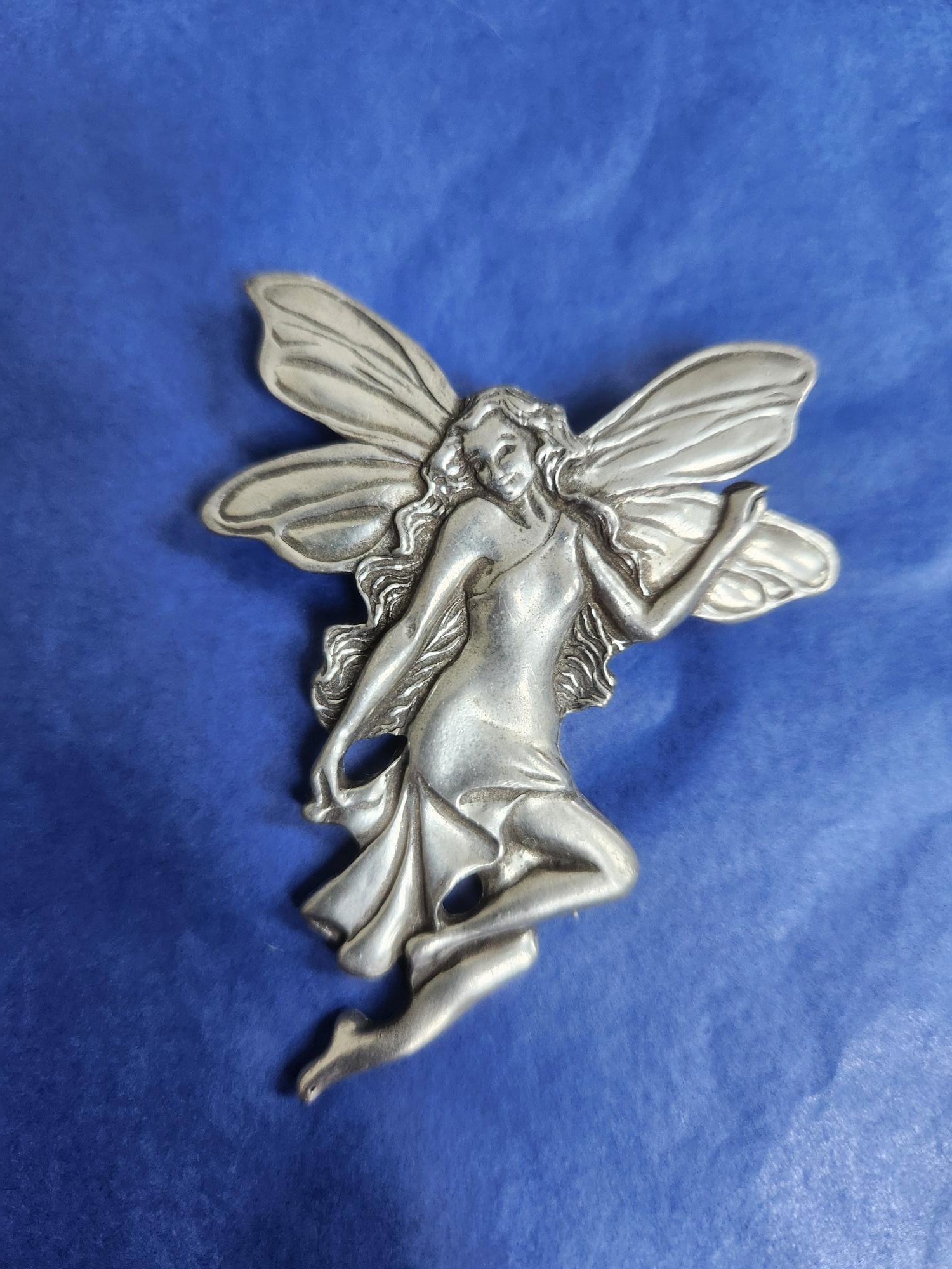 Vintage 1987 "Seagull Pewter Canada" Fairy / Angel Pin Brooch - photo 2