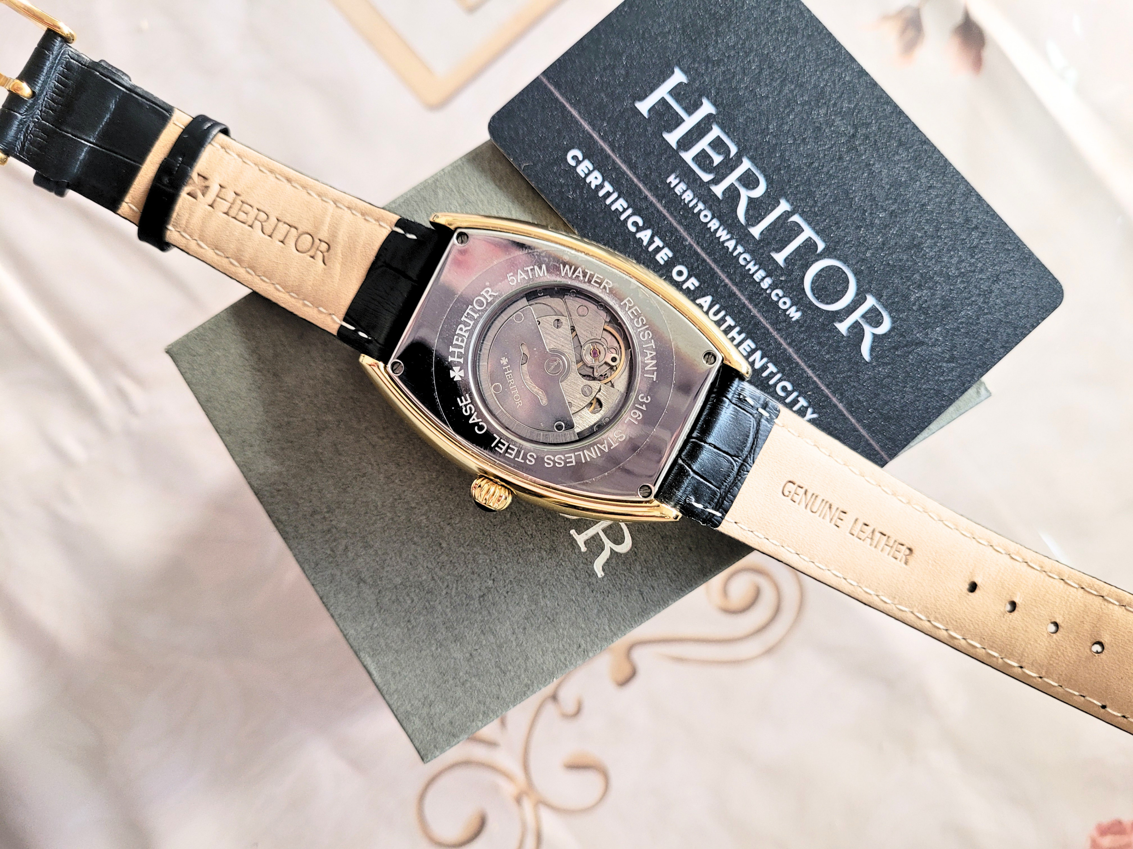Heritor Men's Redmond Automatic Leather Watch - photo 3