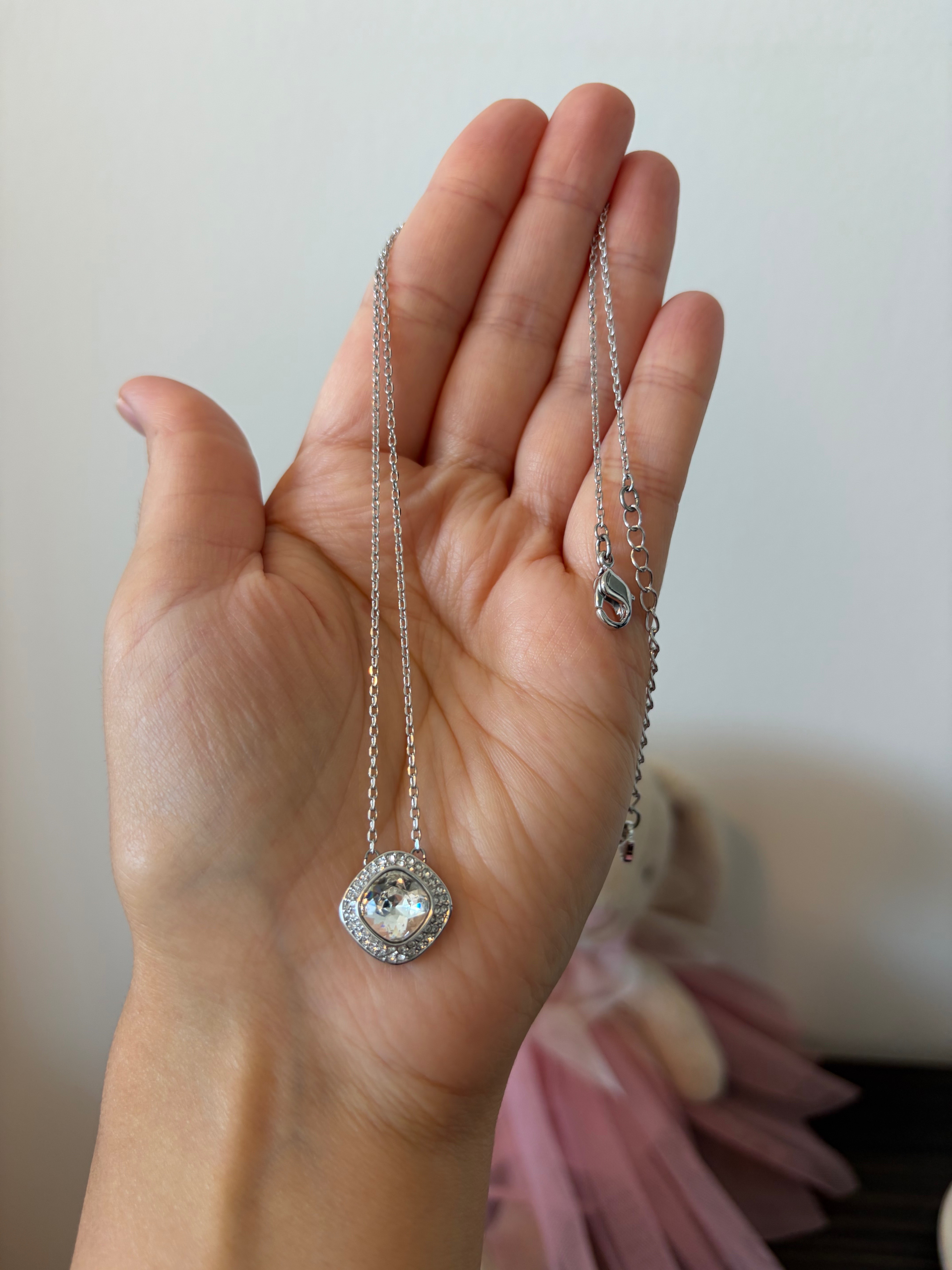 Swarovski Square Pendant Necklace - photo 4