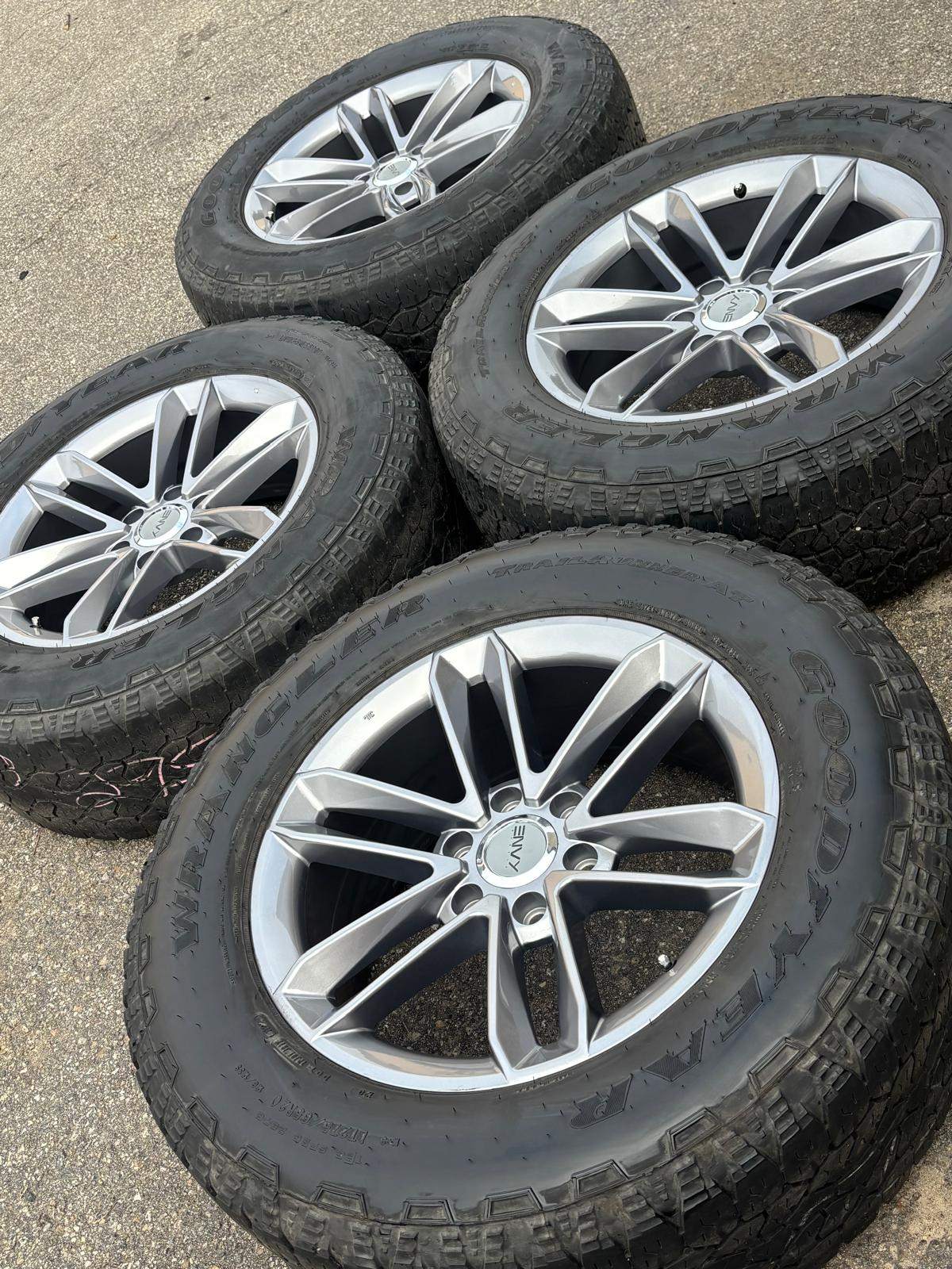NEW 20”Envy(6x139)+used Goodyear A/T-Escalade/Tahoe/Sierra/Silv - photo 2
