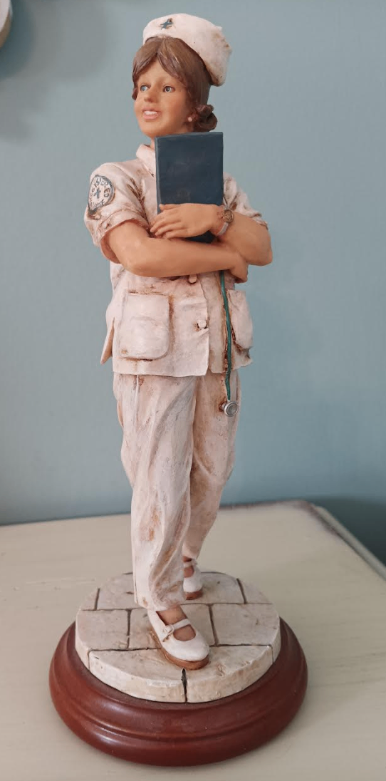 White Caps of Caring "Checkout Checklist" Nurse Figurine 1998 - photo 4