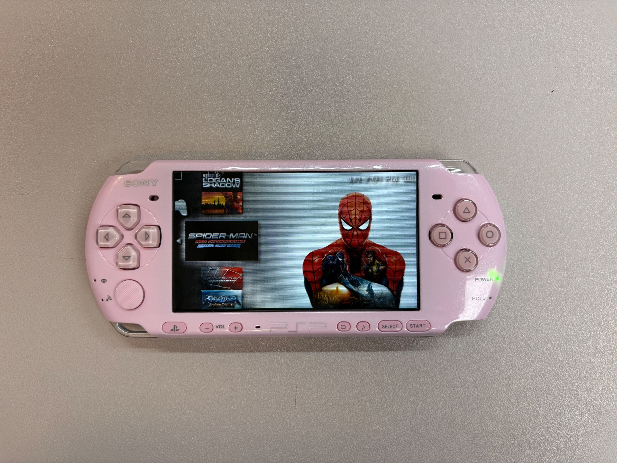 Sony PSP 3000 Handheld Game Console — Pink, Replacement Shell