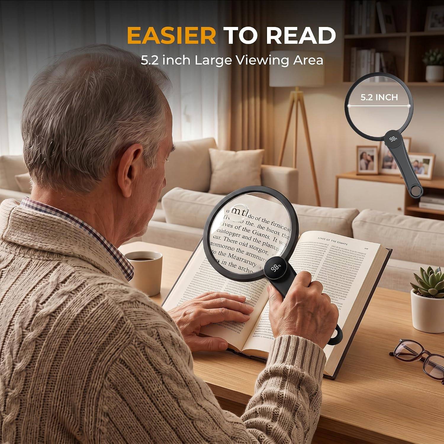 Magnifying Glass with 49 LED Light - photo 5