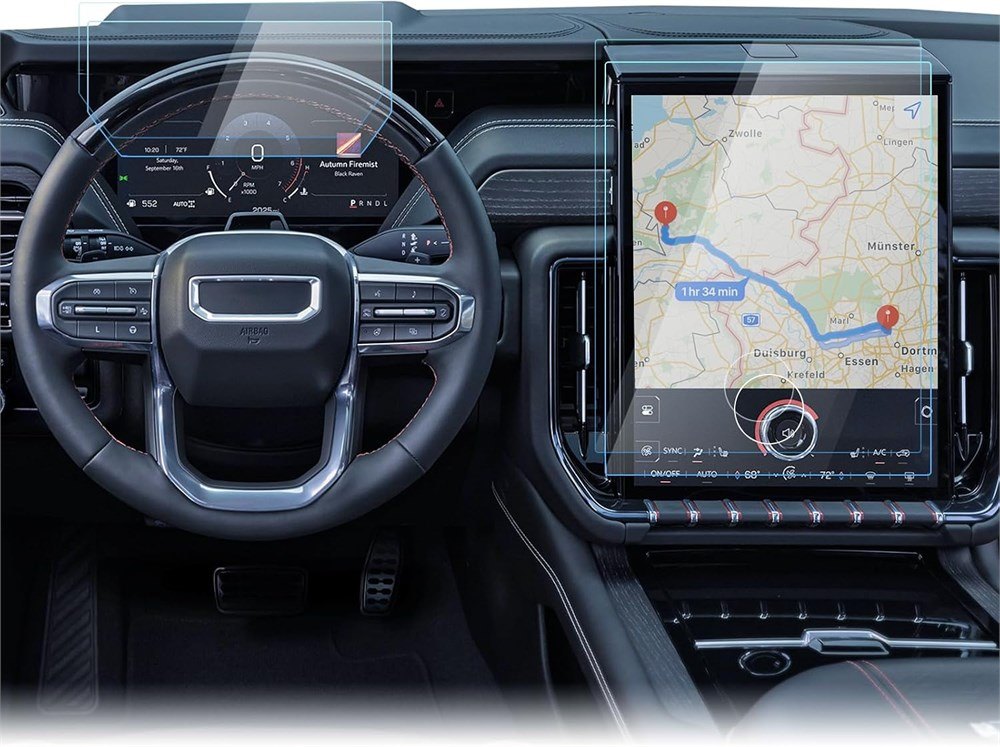 LANTU 4PCS Screen Protectors for 2025–2026 GMC Yukon