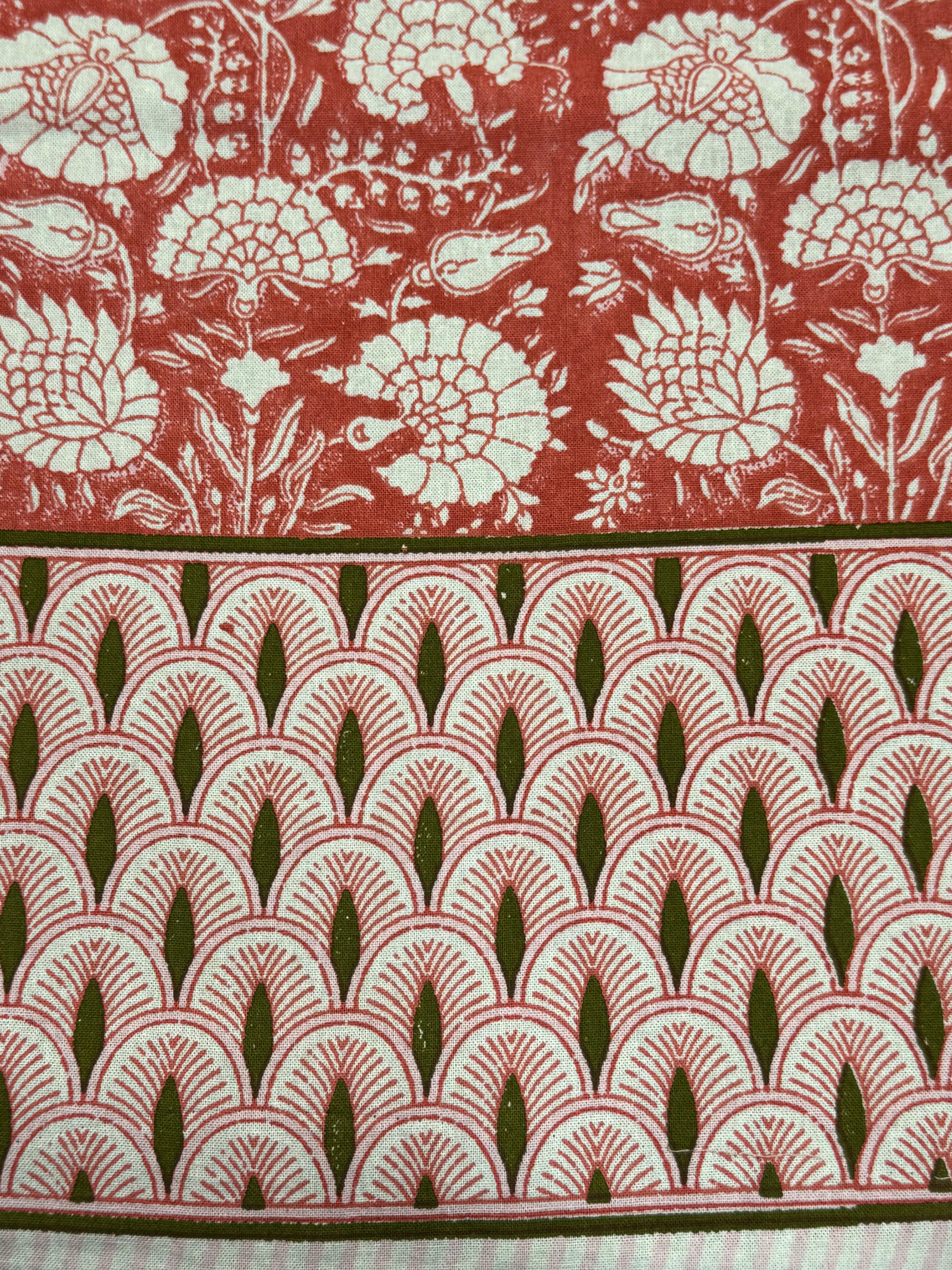 Brand New • Red & White Print Cotton Tablecloth • Steal Deal - photo 5