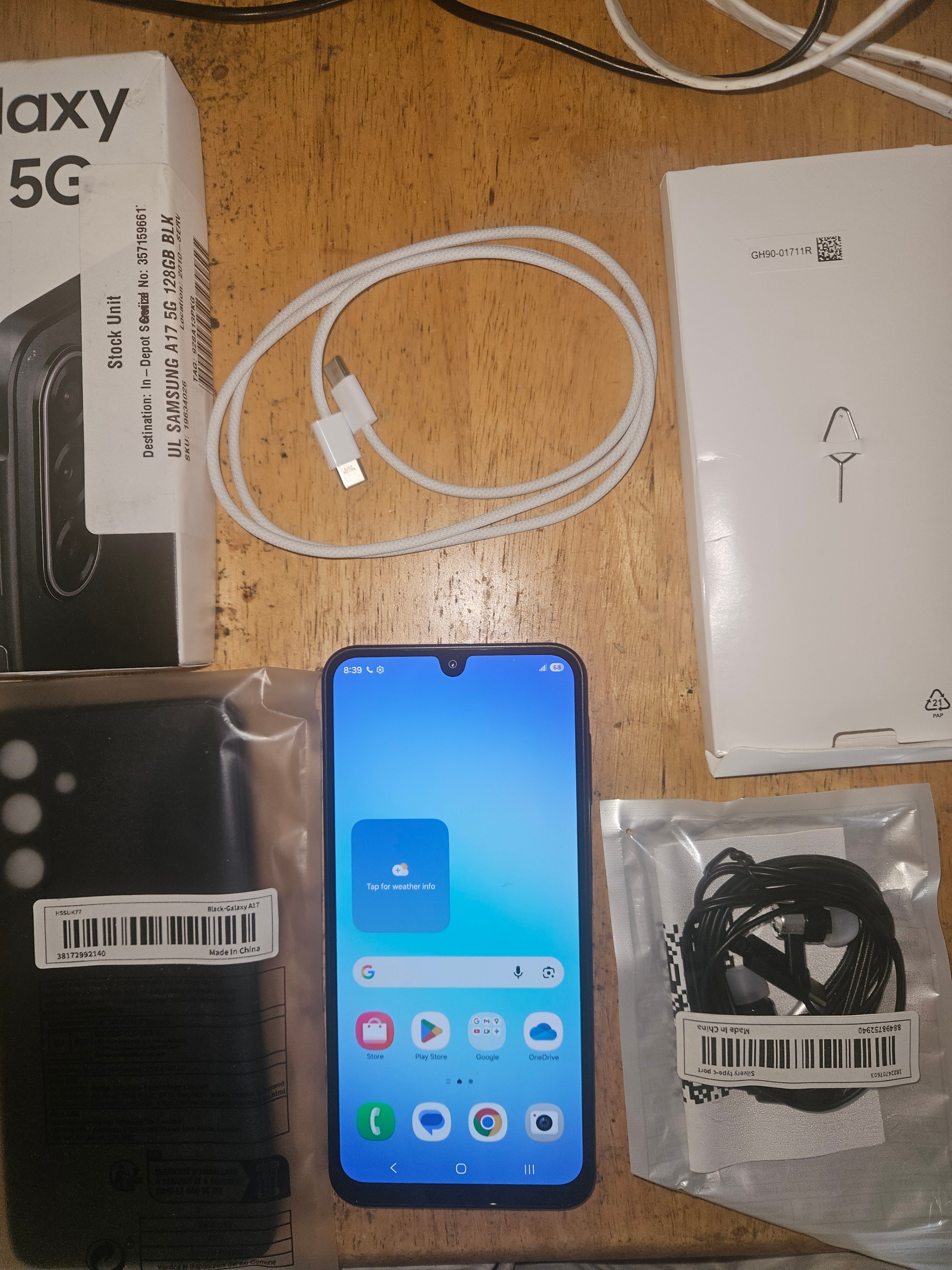NEW UNLOCK SAMSUNG A17 5G-ANDROID 16-4 GIG RAM-2 SIM-PLZ READ AD