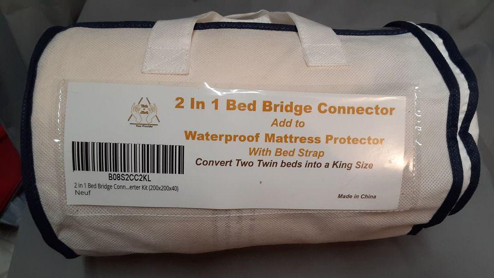 King Mattress Protector Cover  2 in 1 with bridge connector