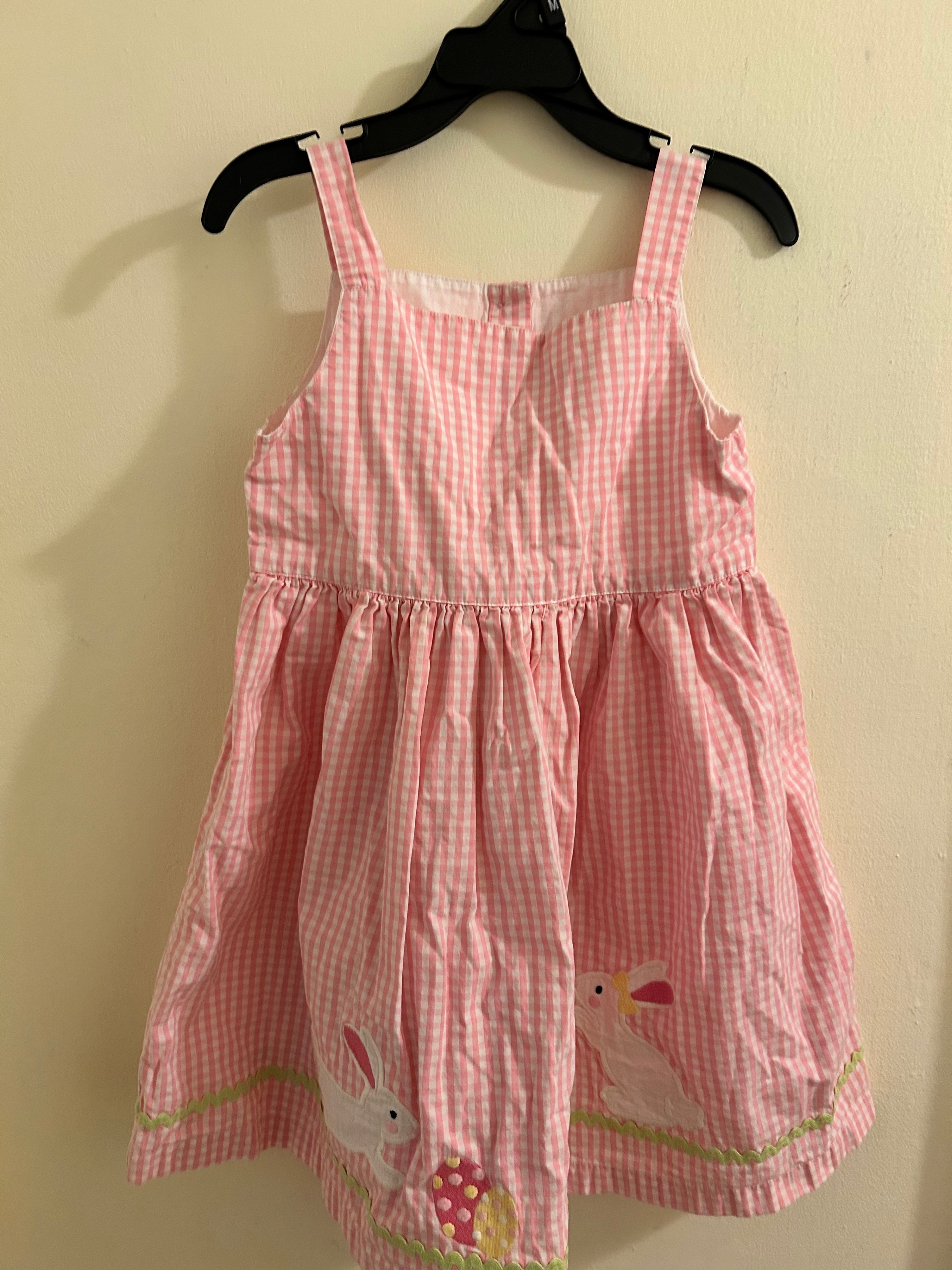 Gymboree Girls 7T Pink Gingham Easter Dress