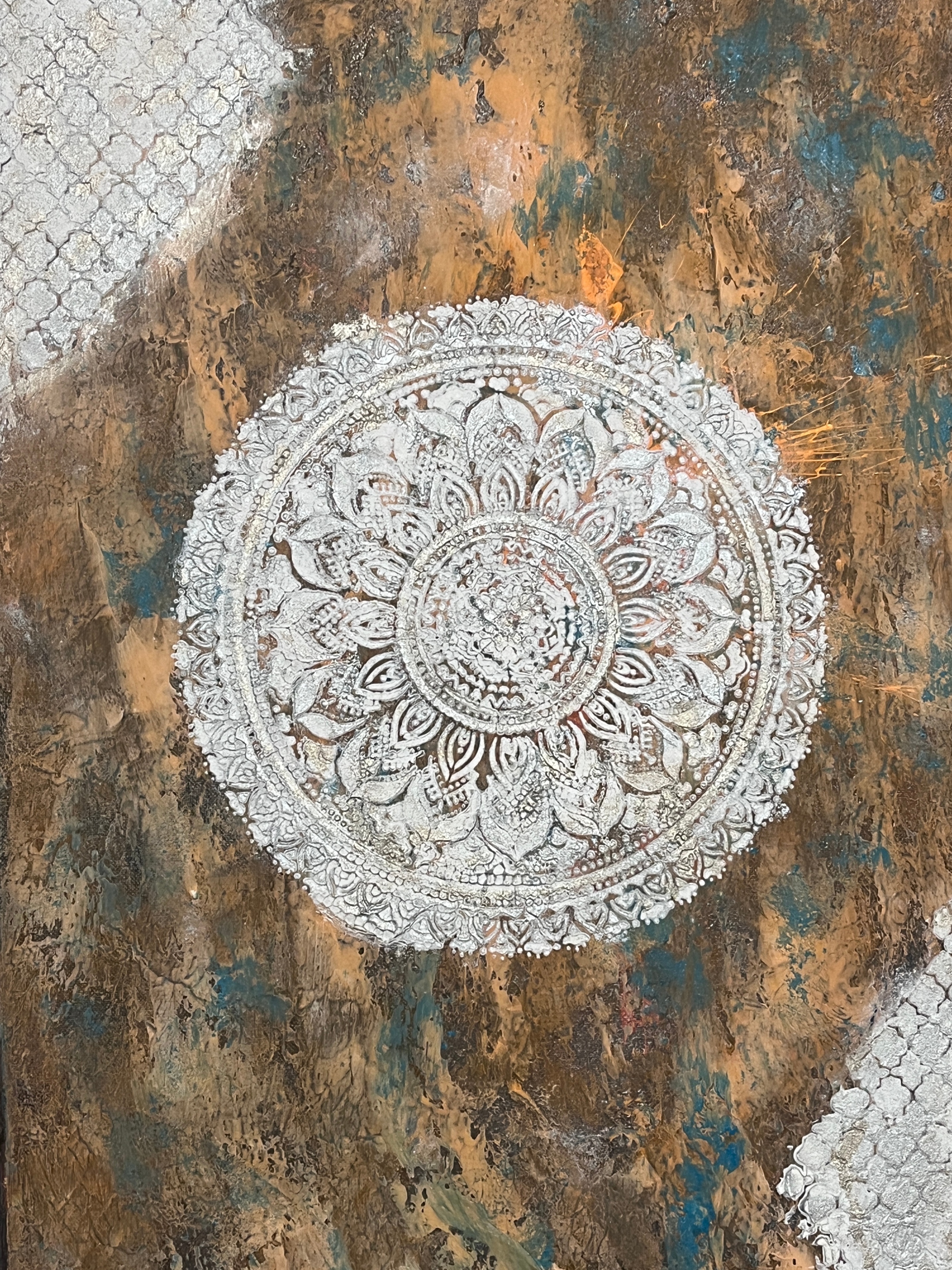 Patina modern painted canvas - photo 5