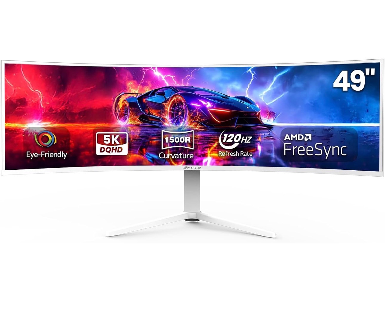 NEW: CRUA 49" DQHD 5120x1440 Ultrawide Curved Computer Monitor