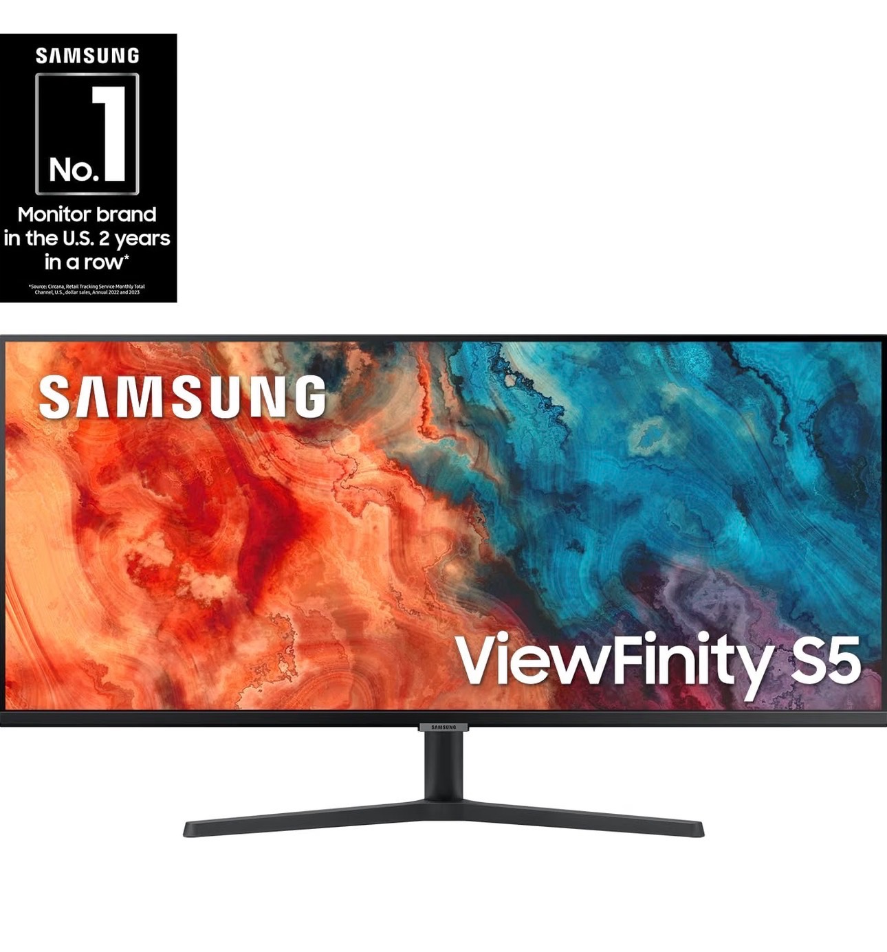 Samsung Viewfinity 34" WQHD 3440x1440 High Resolution Monitor