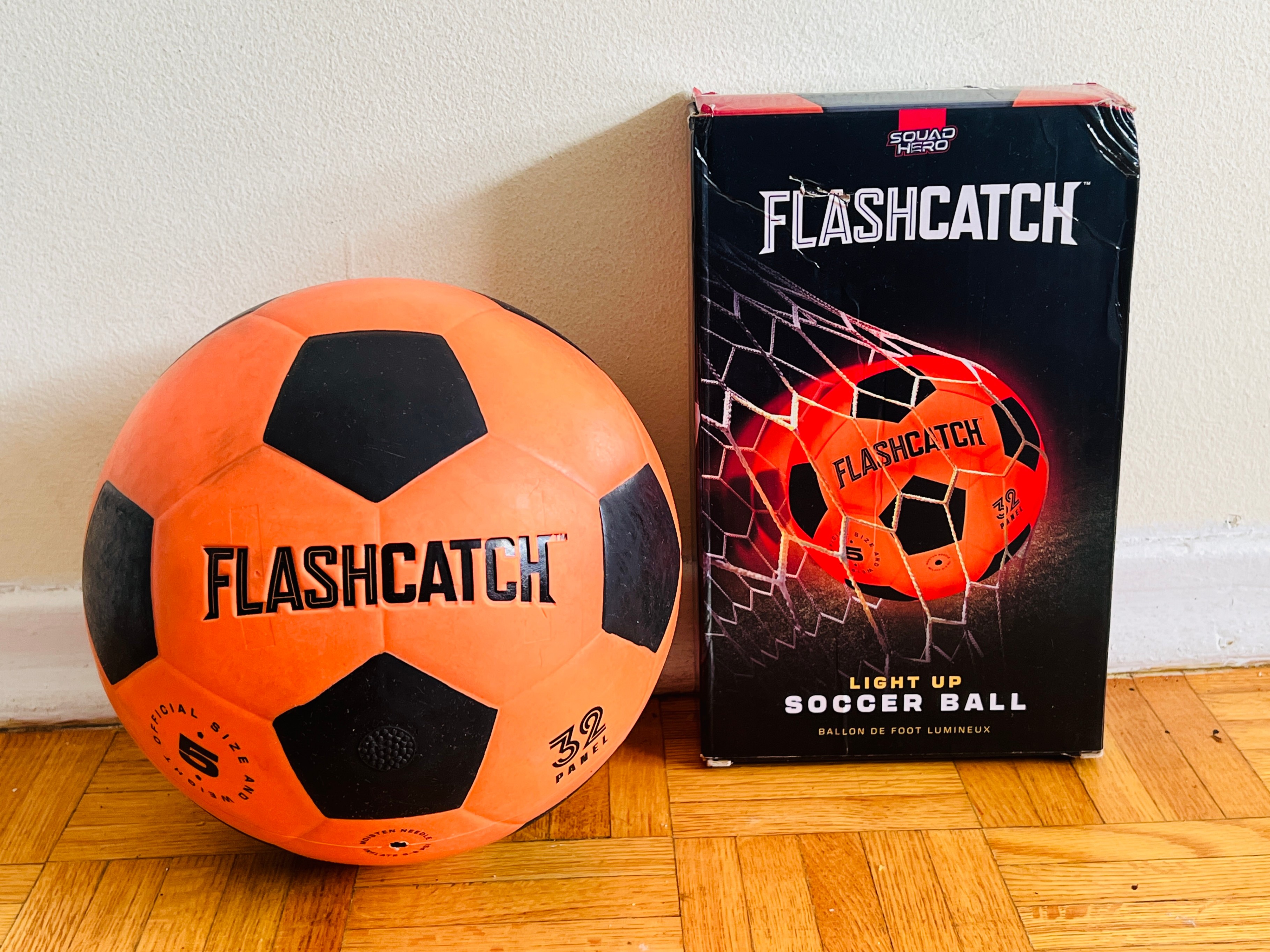 FlashCatch Light Up Soccer Ball - Glow in the Dark