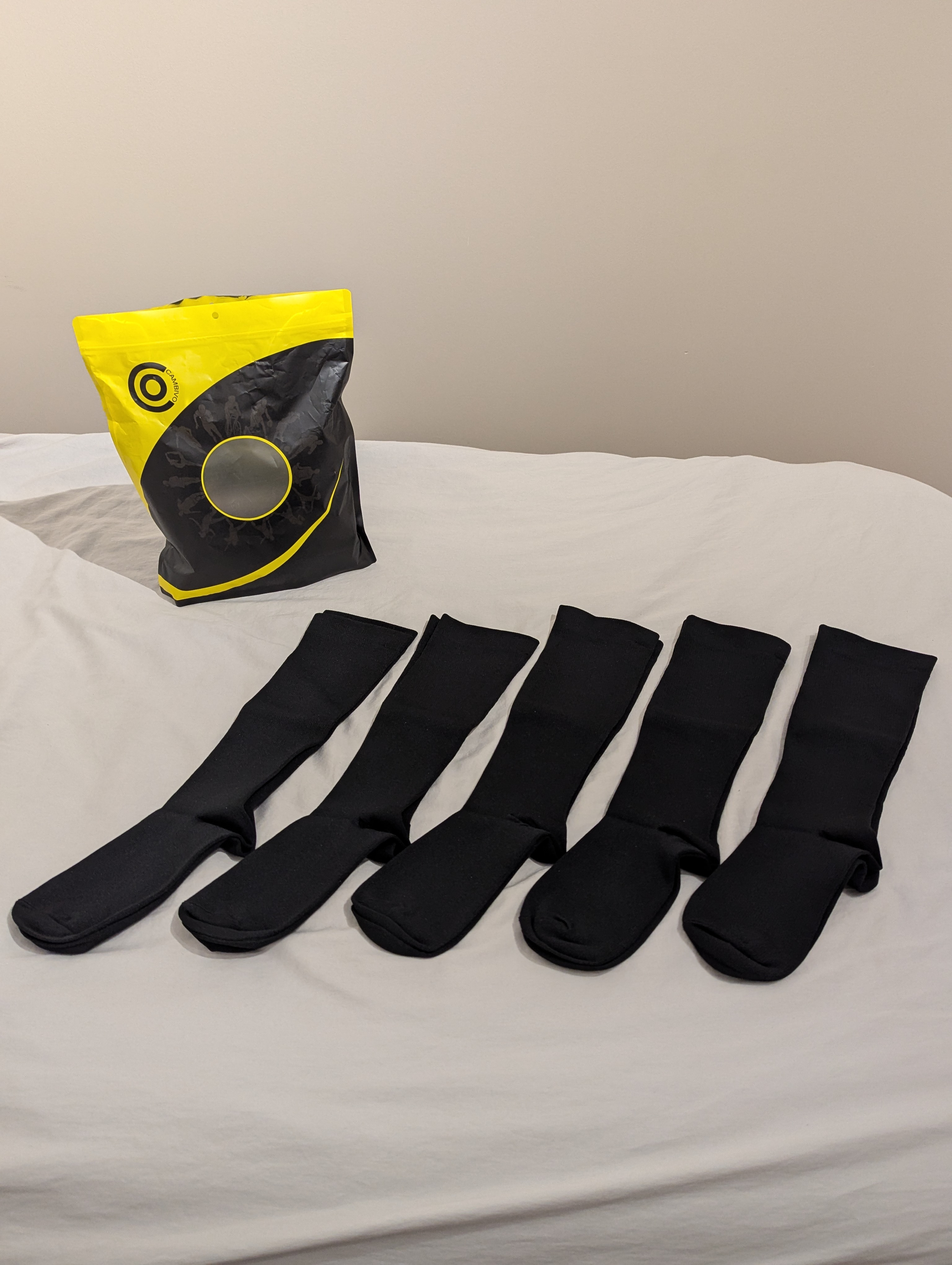 5 Pairs Women's Compression Socks 15-20mmHg (S/M)