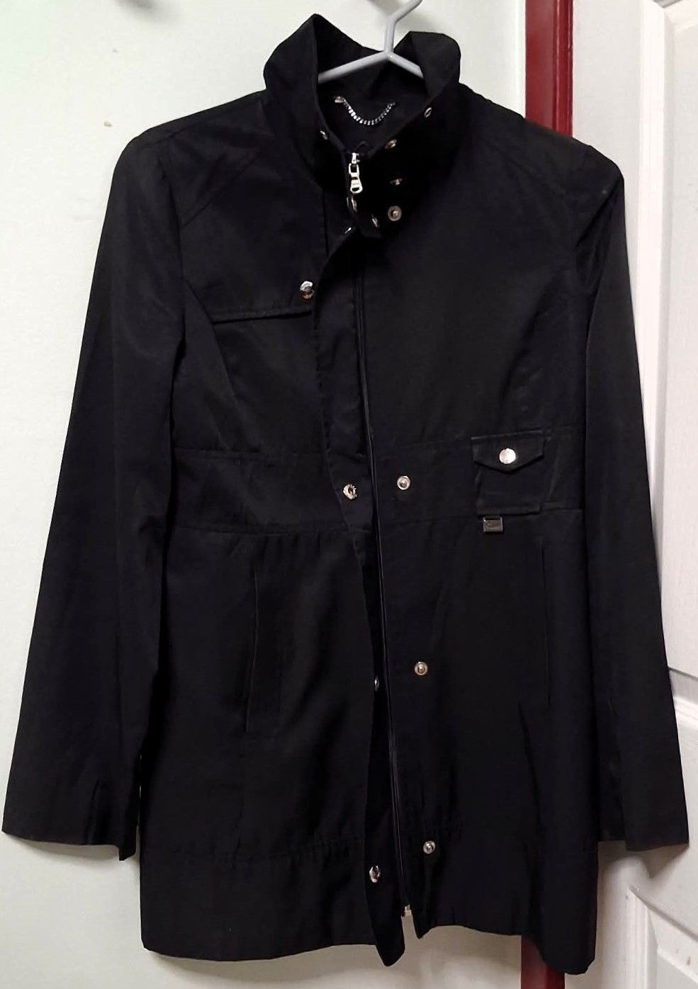 GUESS Trench Coat Jacket Monogram Logo Engraved Hardware - photo 4