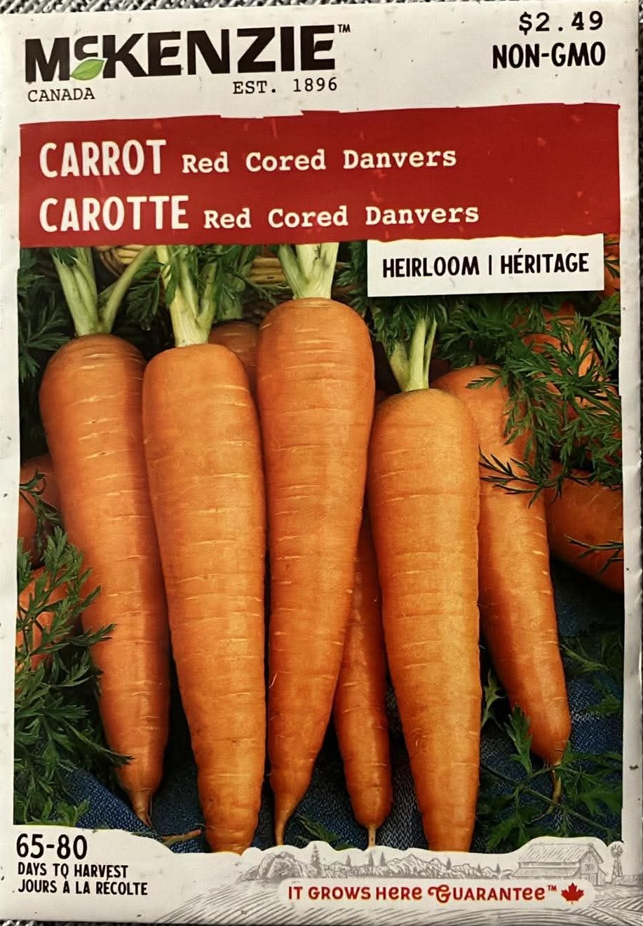 Carrot Red Cored Danvers Seeds