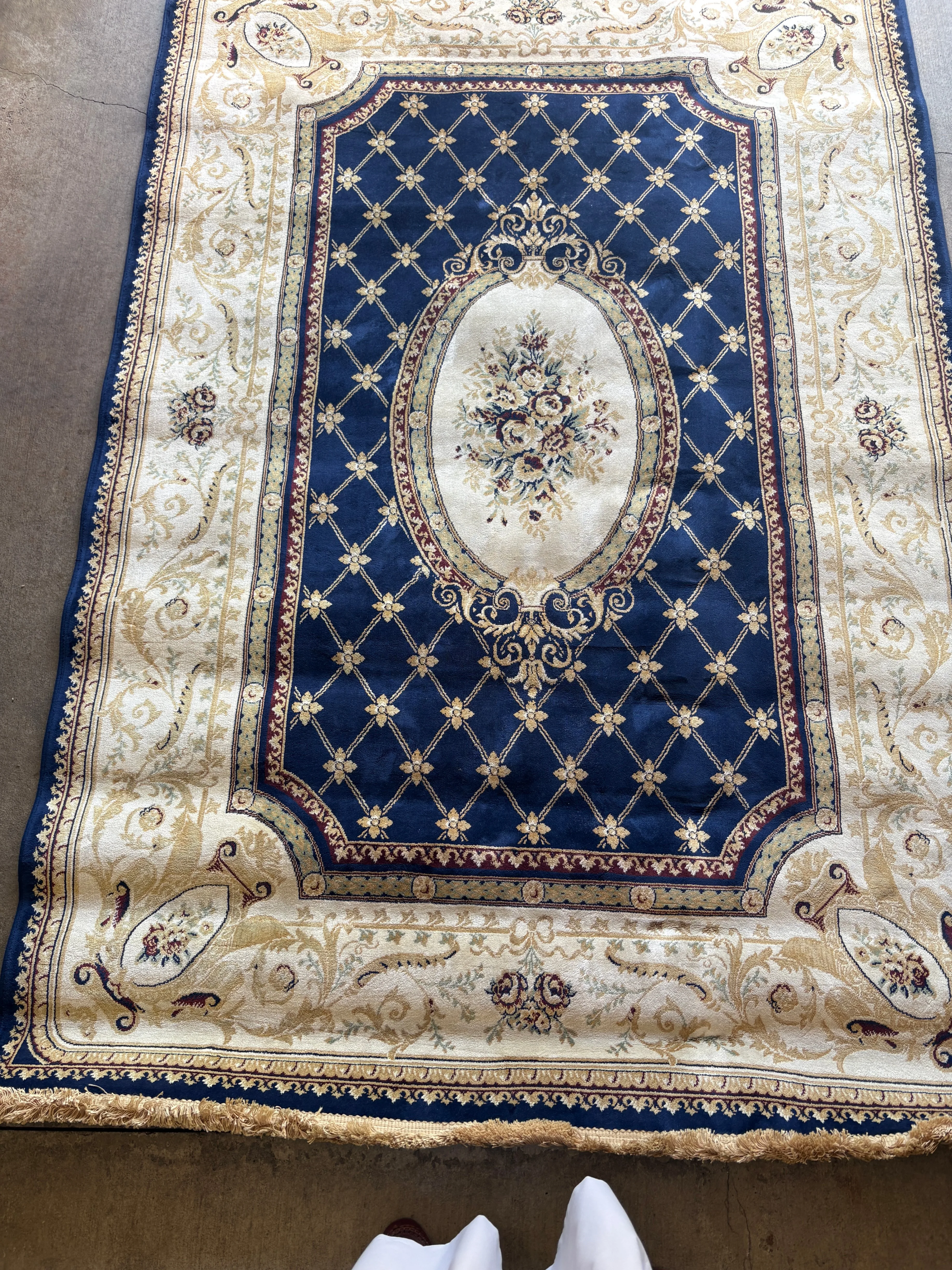 Persian Style Low-Pile Area Rug – 5' × 7'6" – $60 - photo 2