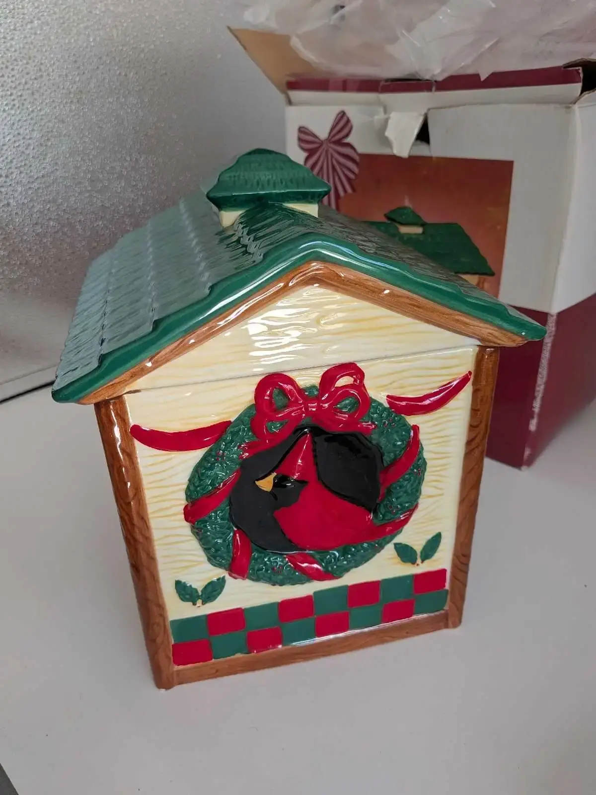 Christmas Bird House Cookie Jar - photo 3
