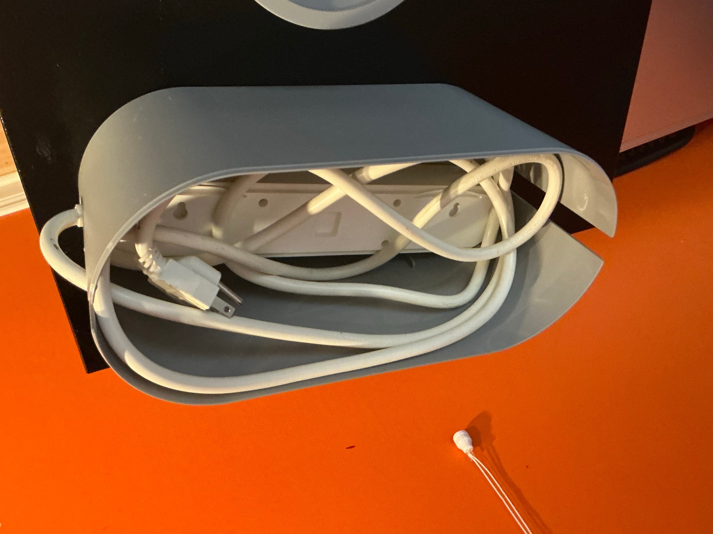 IKEA cable management box with power strip - photo 4