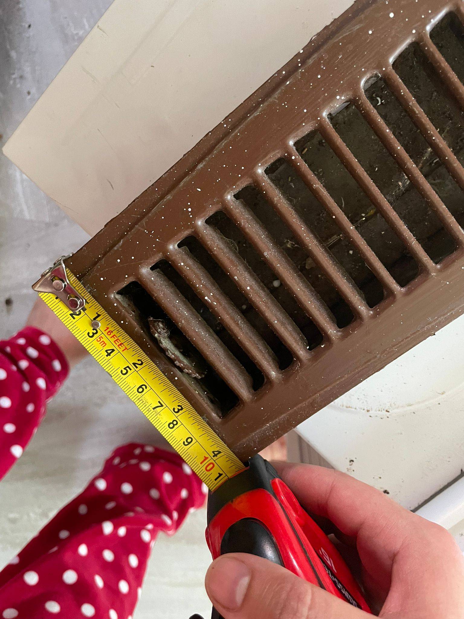 Brown Metal Floor Air Register - photo 2
