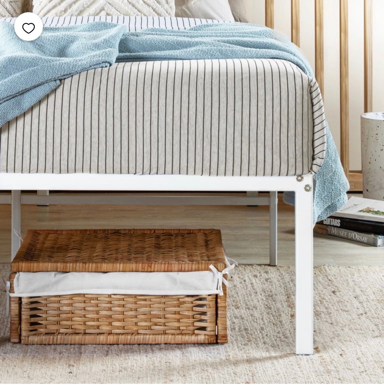 Mellow Mattress 16" Metal Platform Bed Frame King Heavy Duty