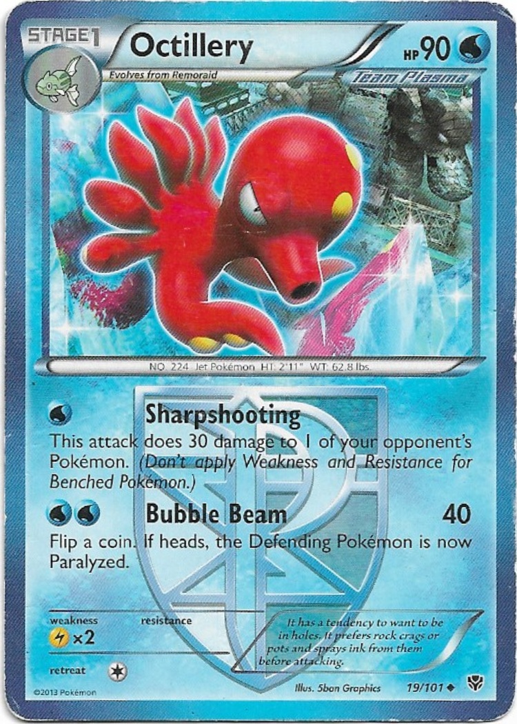 Pokemon Octillery 19/101 Plasma Blast LP