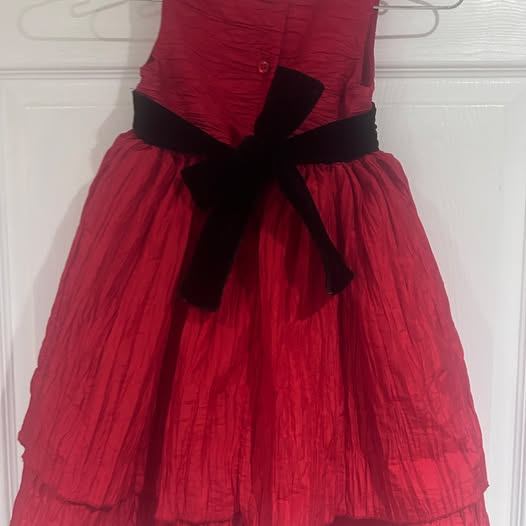 Red Sleeveless Girl's Party Dress 4 - photo 2