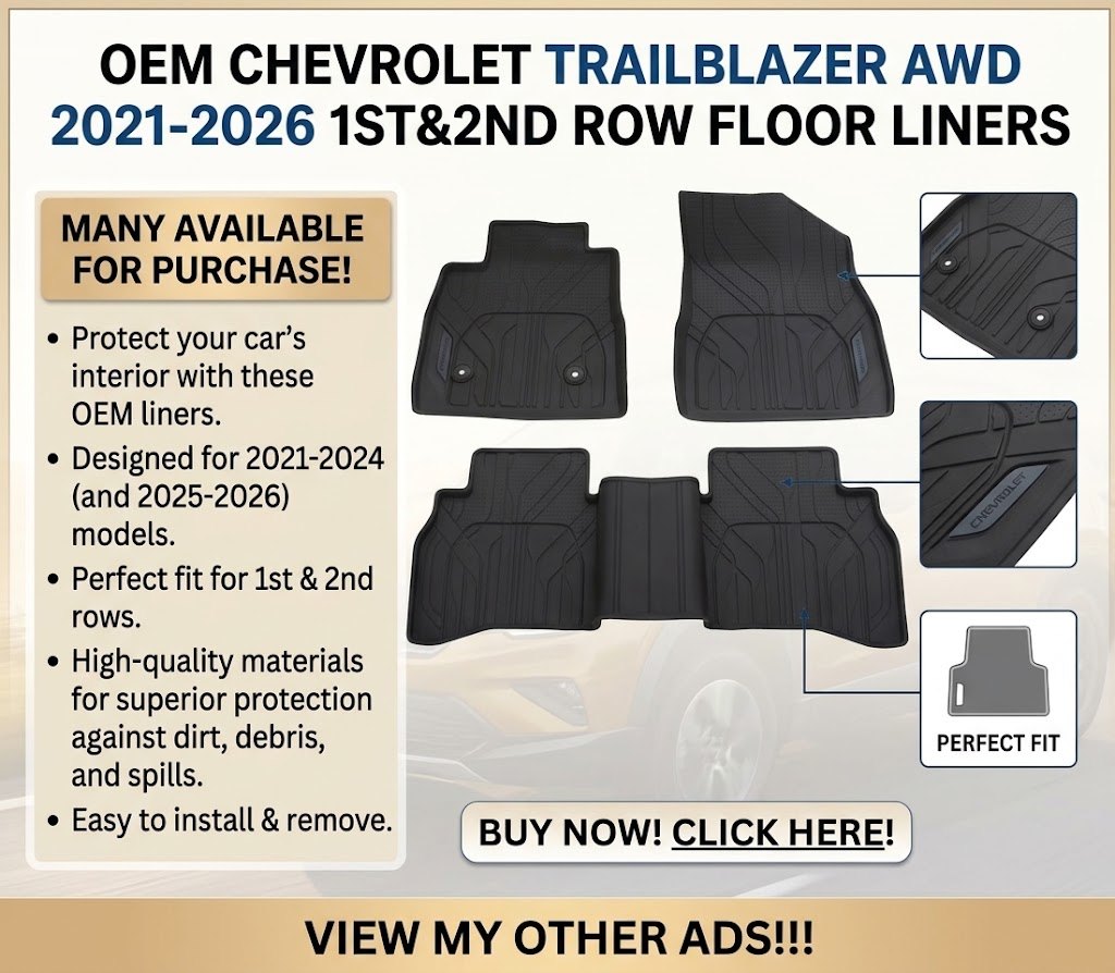 OEM CHEVROLET TRAILBLAZER AWD 2021-2026  FLOOR LINERS