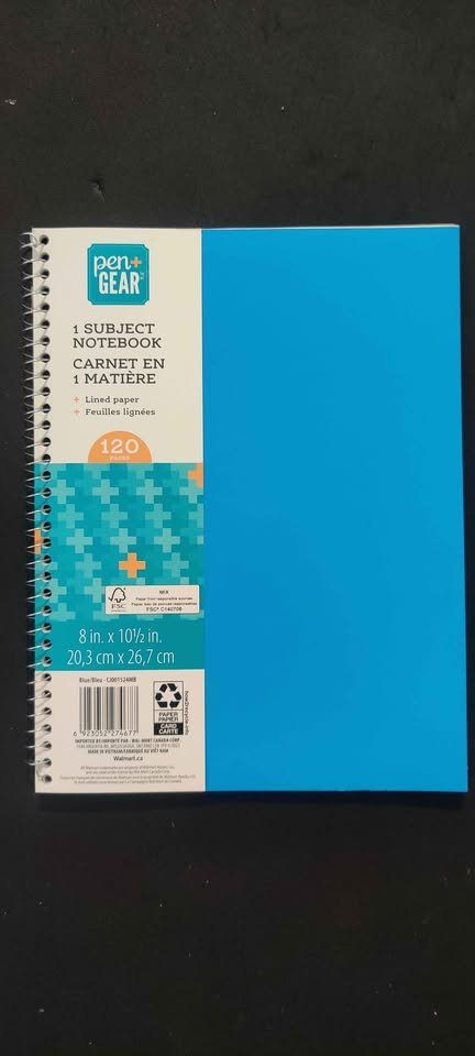 NEW Pen+Gear 120 pages Spiral Lined Notebooks. $2 each