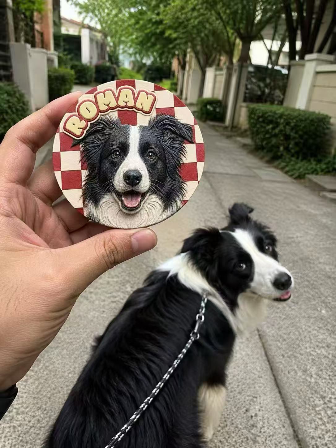 Custom 2.5D Pet Portrait Fridge Magnet – Made to Order