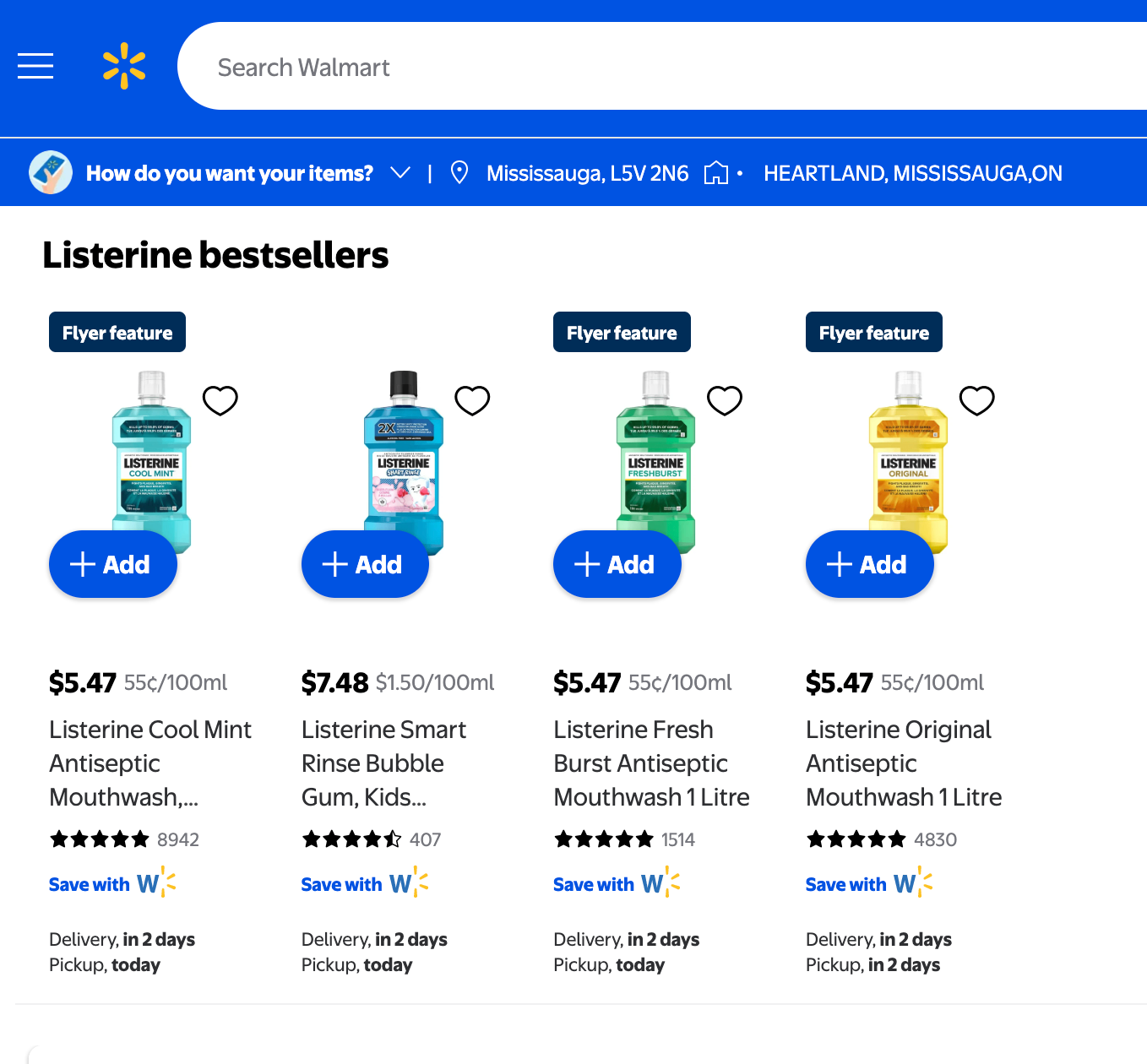 (2 for $10) Brand New Listerine / Crest Mouthwash 1L/bottle - photo 2