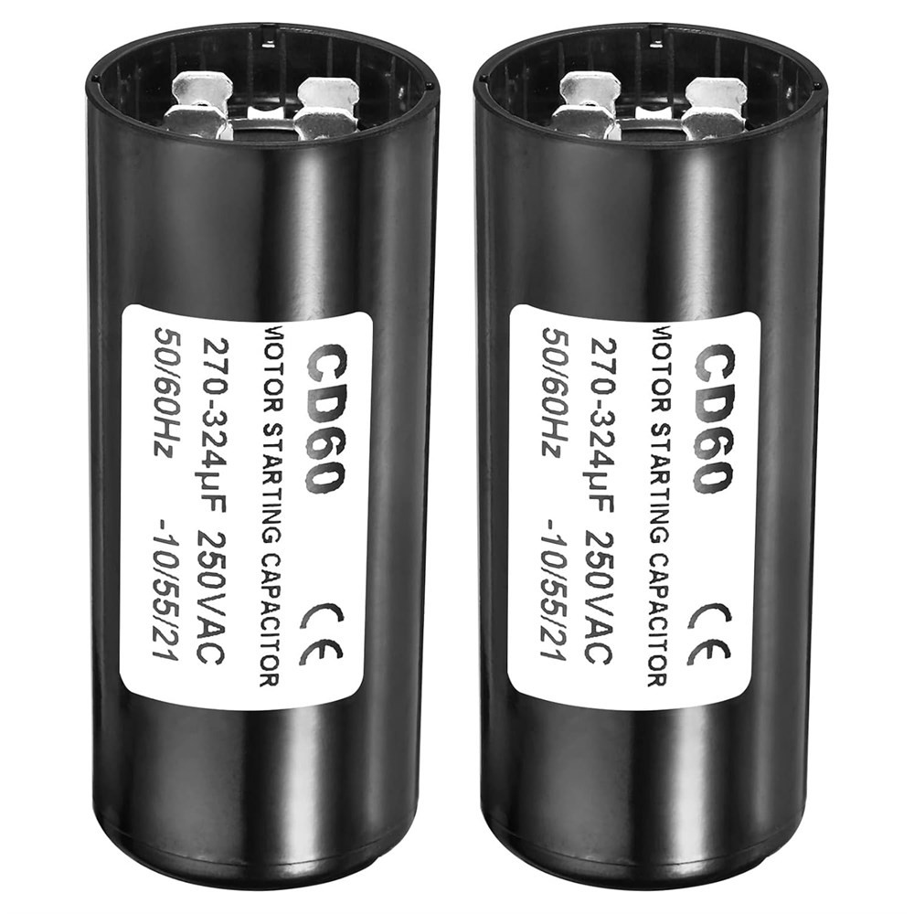 PATIKIL CD60 Motor Start Capacitors 270-324uF 250V – 2 Pack