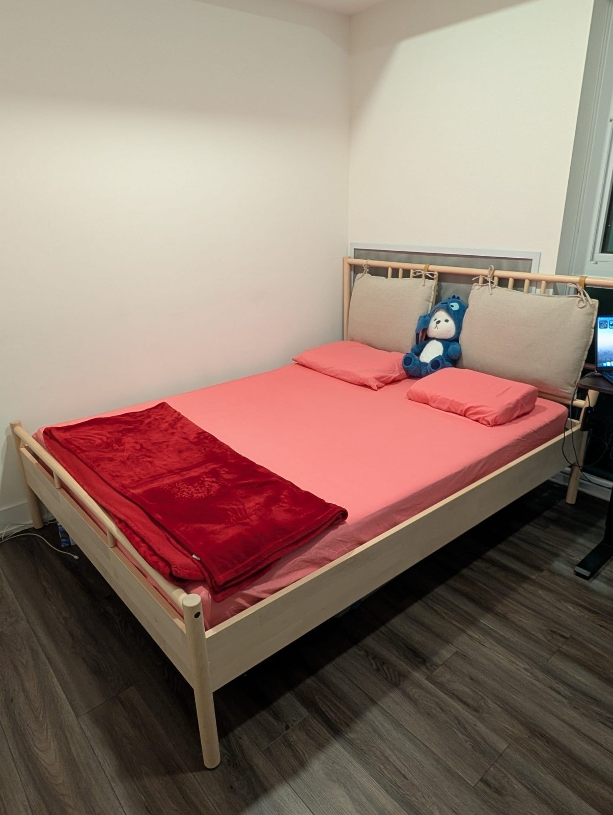 IKEA Queen Bed Frame – Birch – Great Condition - photo 4